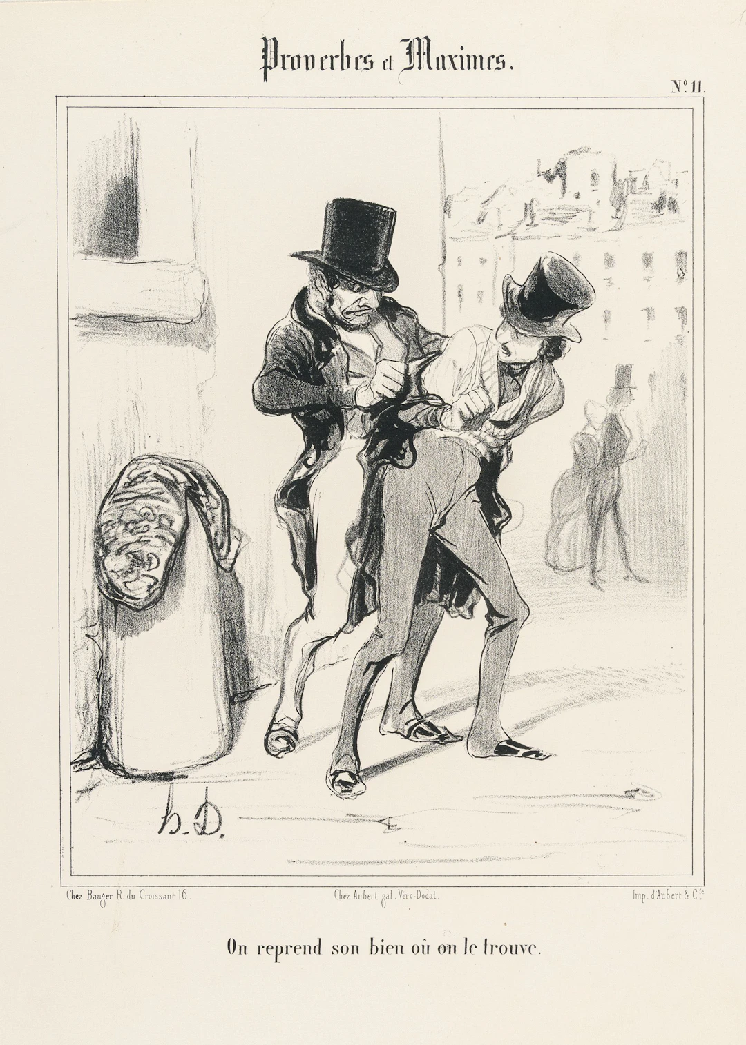 6 Plates, from: Proverbes et Maximes Honoré Daumier