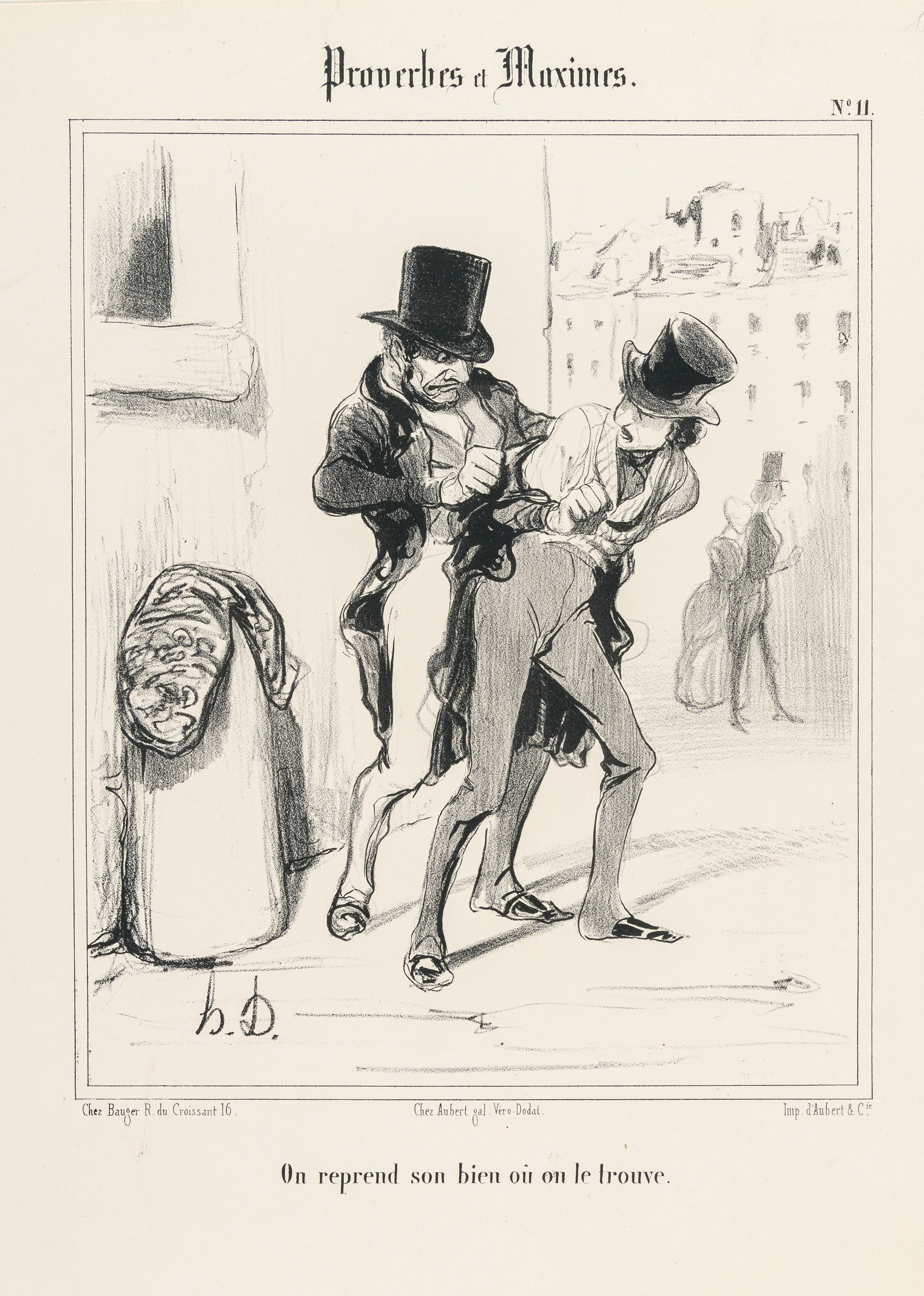 Six Plates, from: Proverbes et Maximes Honoré Daumier
