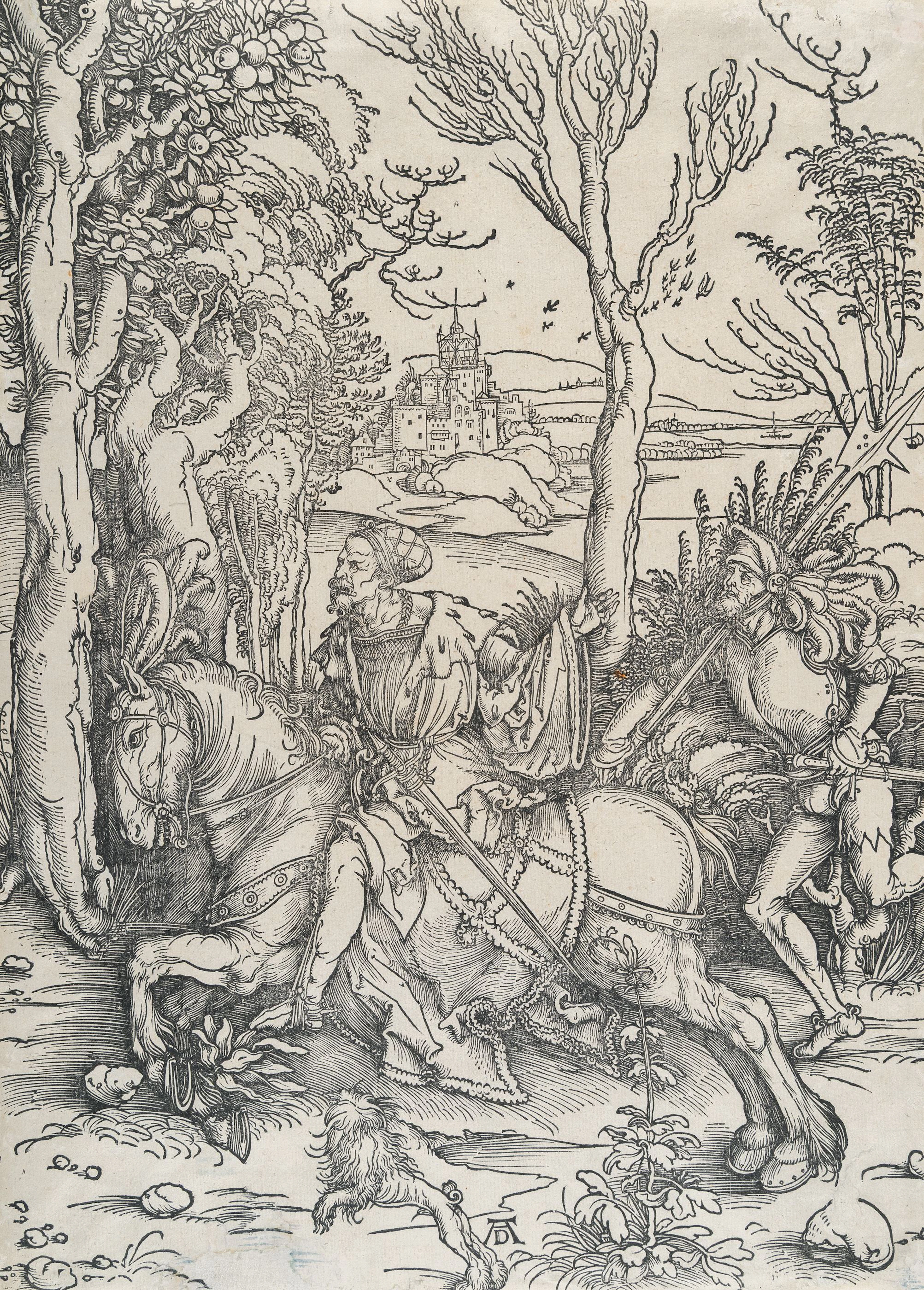 The Knight and the Lansquenet Albrecht Dürer