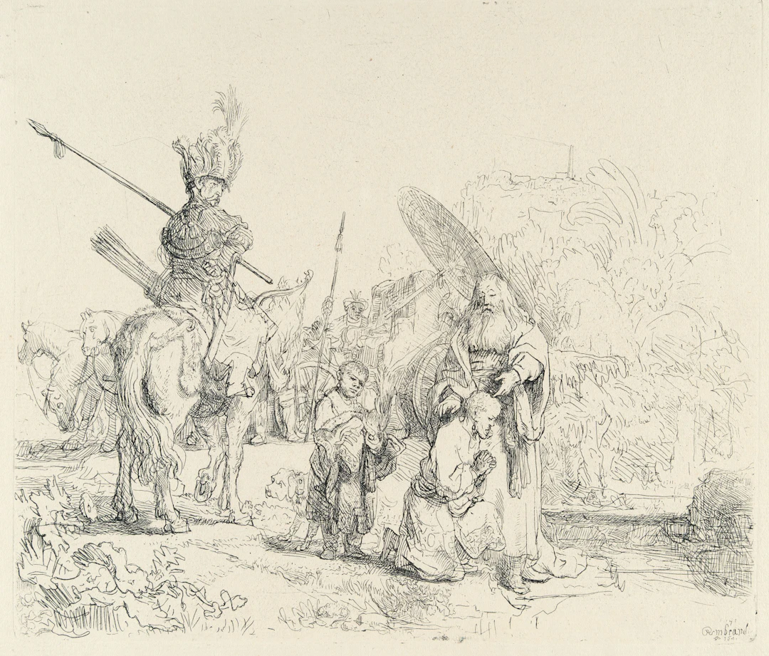 The Baptism of the Eunuch Rembrandt Harmensz. van Rijn
