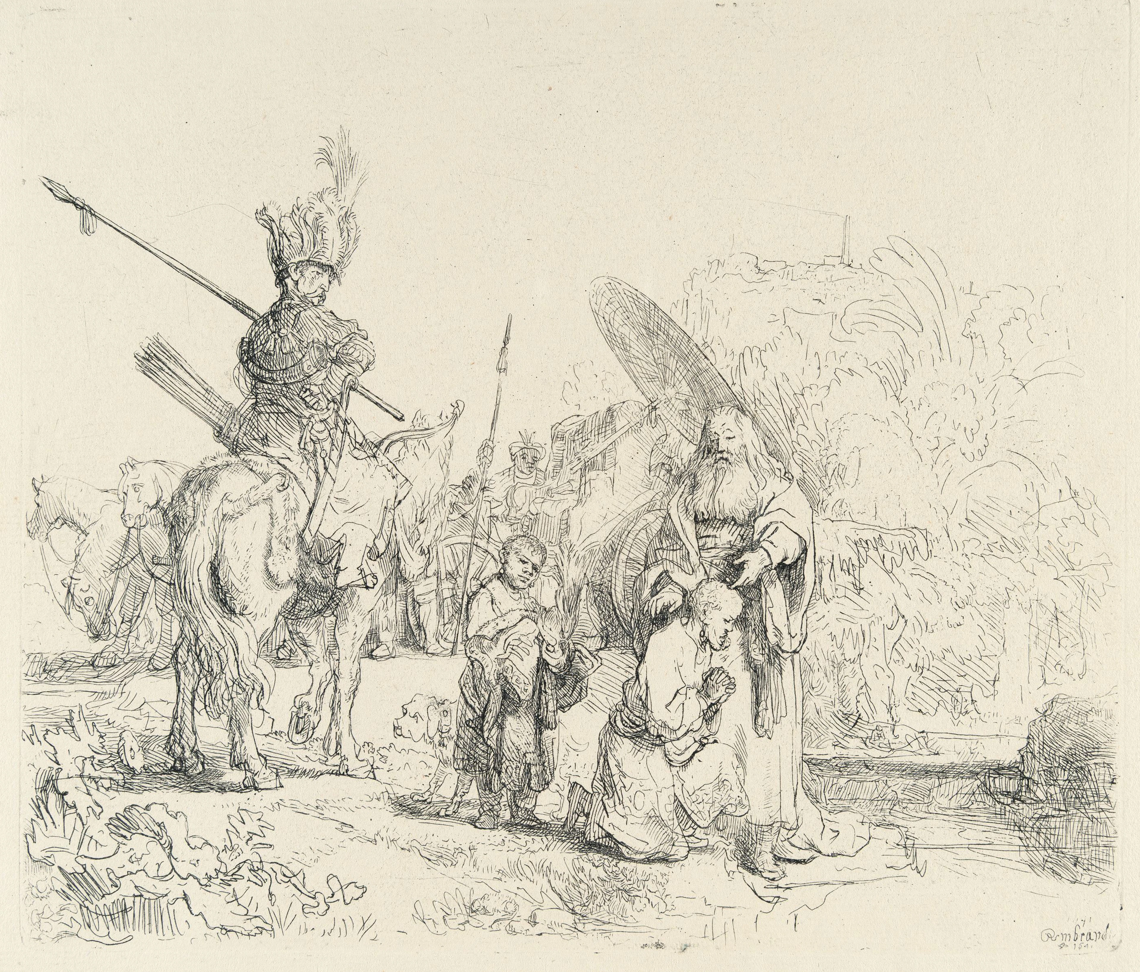 The Baptism of the Eunuch Rembrandt Harmensz. van Rijn
