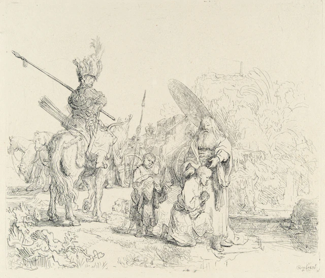 The Baptism of the Eunuch Rembrandt Harmensz. van Rijn