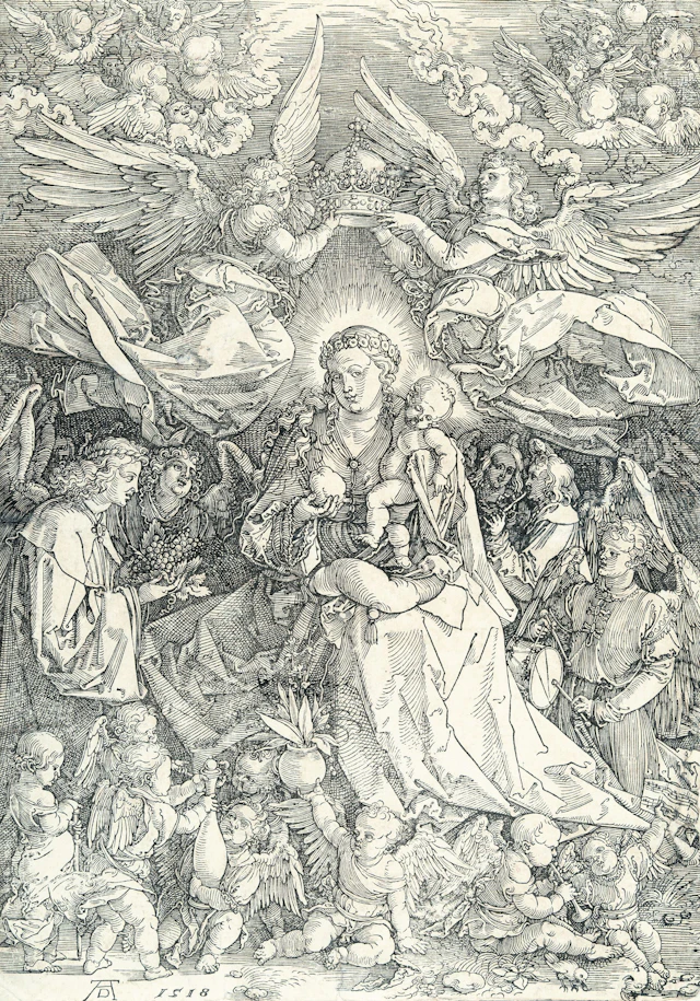 The Virgin Surrounded by Many Angels Albrecht Dürer