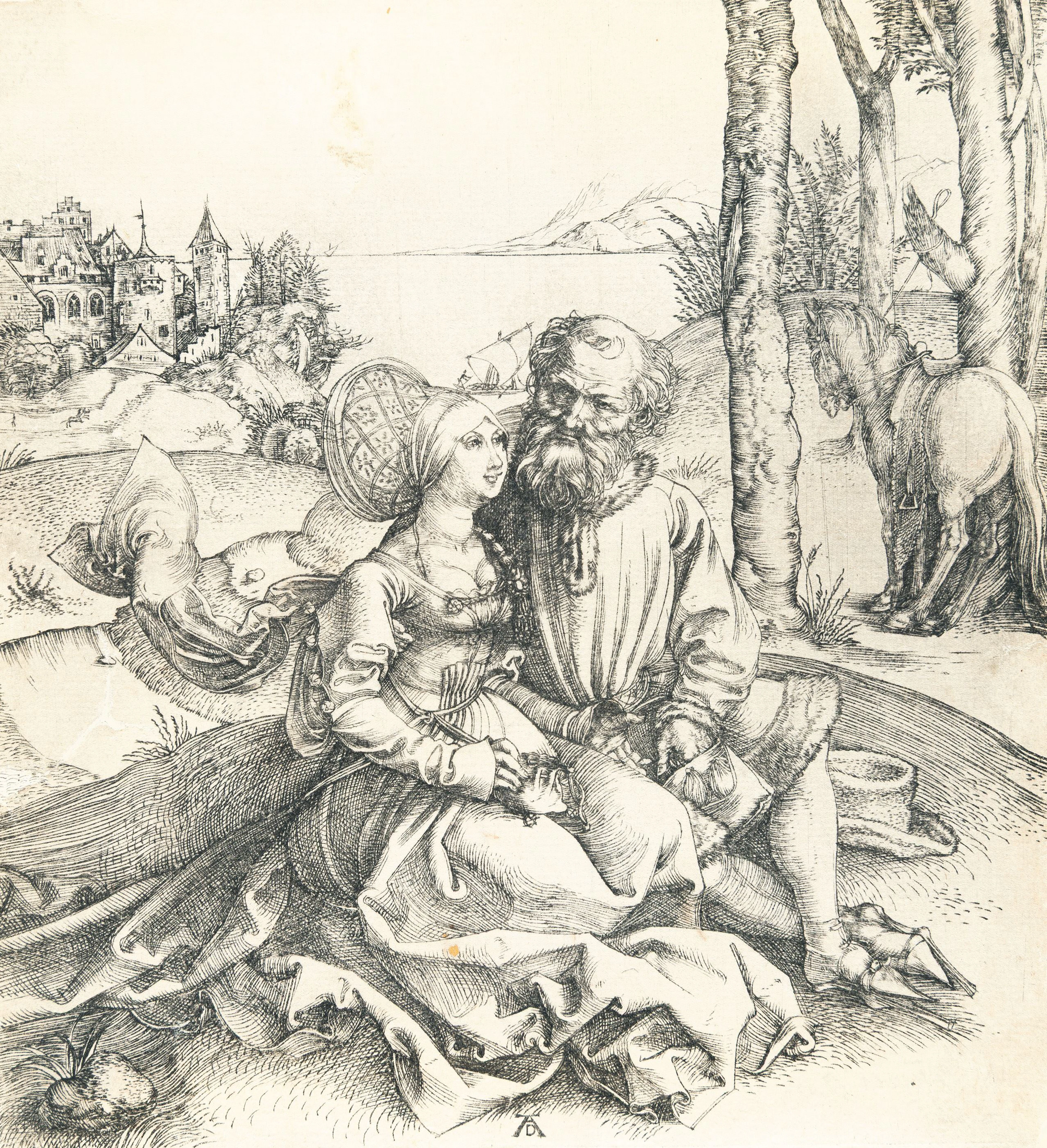 The Ill-Assorted Couple Albrecht Dürer