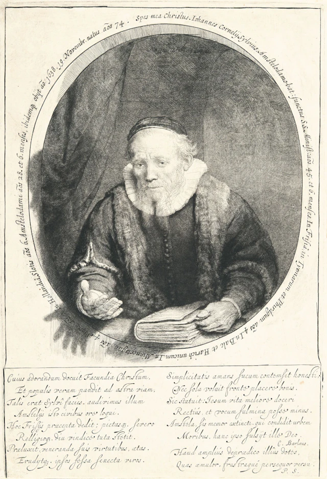 Jan Cornelis Sylvius, Preacher Rembrandt Harmensz. van Rijn