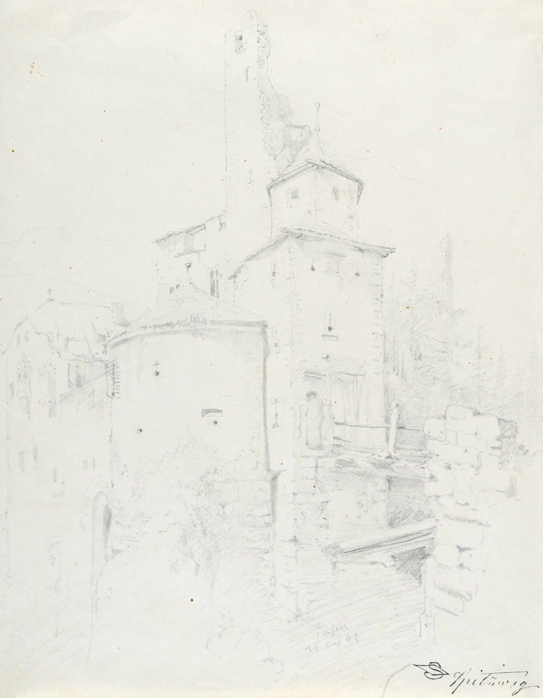 Taufers Castle Carl Spitzweg
