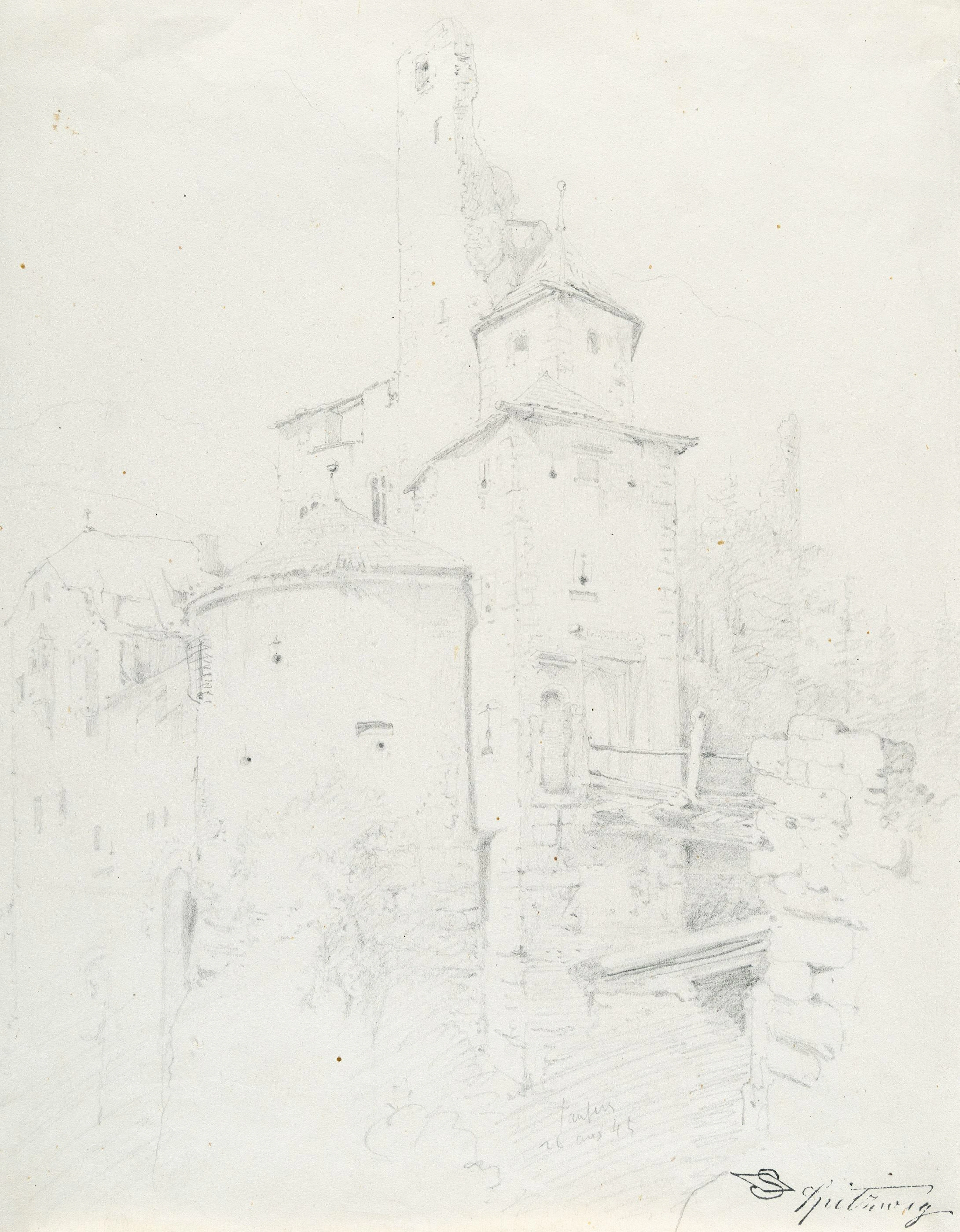 Taufers Castle Carl Spitzweg