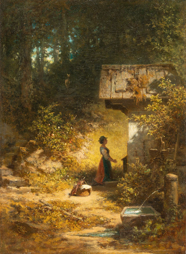 Devotion before the Forest Chapel Carl Spitzweg
