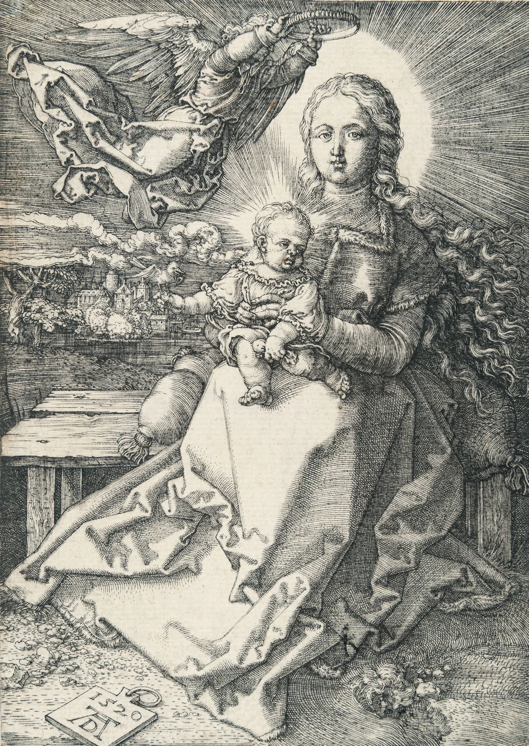 The Virgin and Child Crowned by One Angel Albrecht Dürer