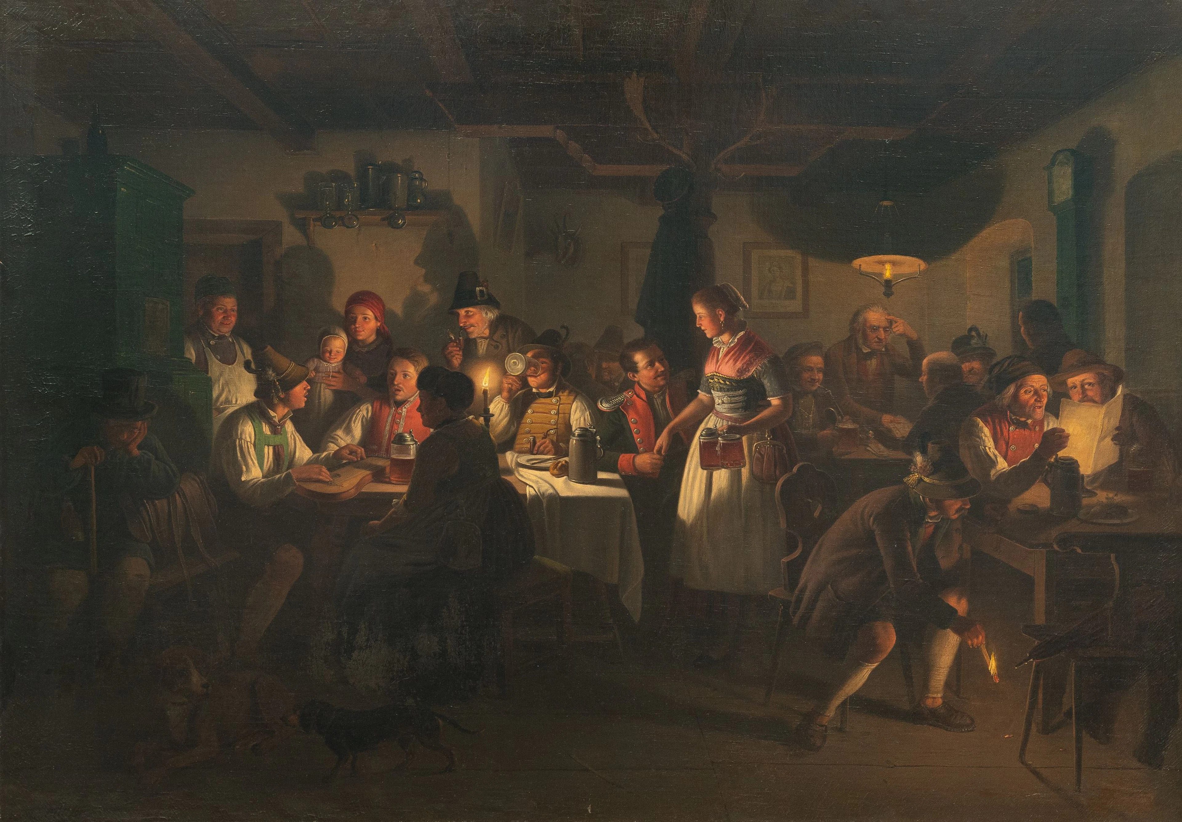 Musical Evening Entertainment in an Inn Carl Friedrich Moritz Müller
