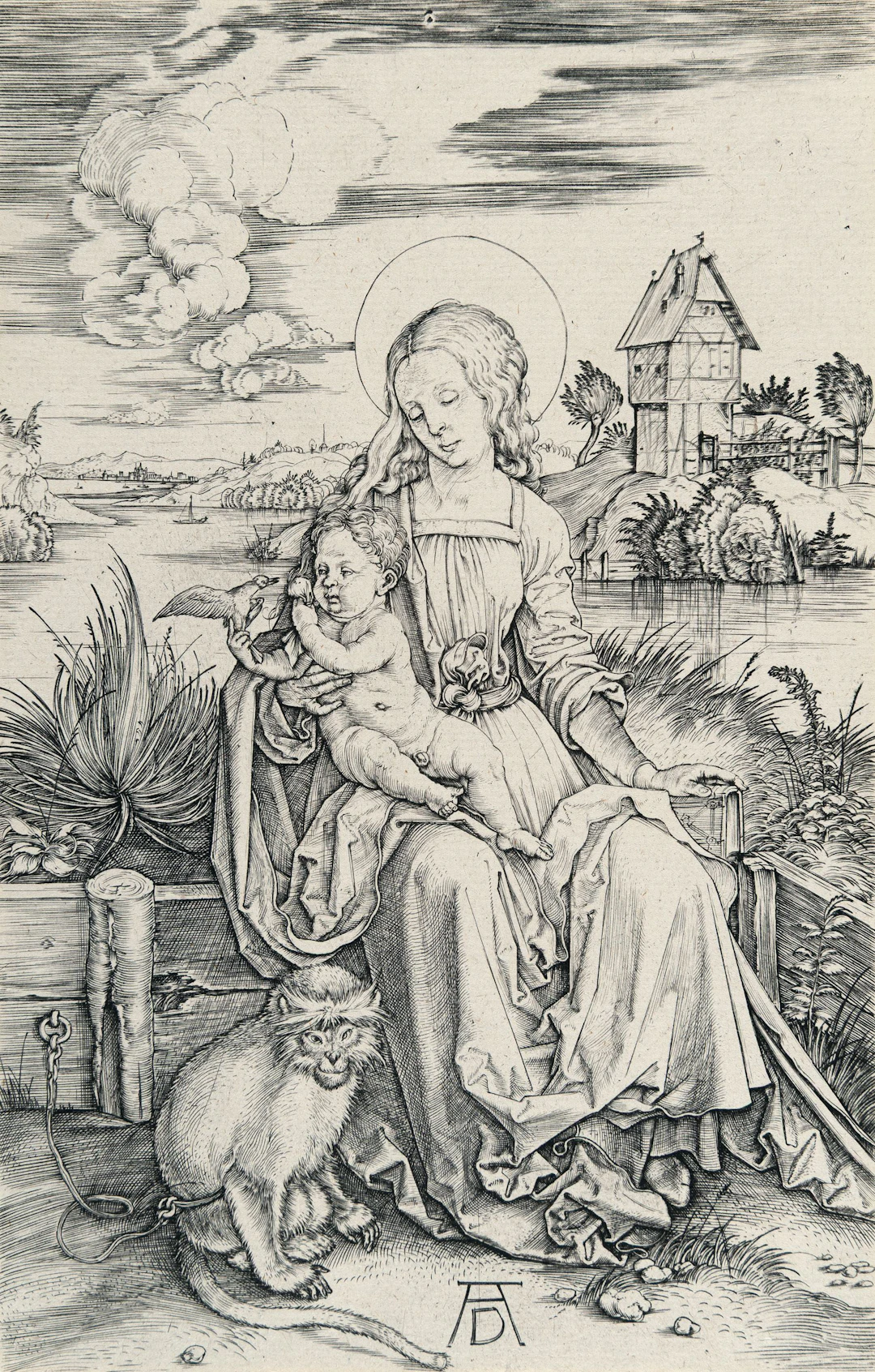 The Virgin and Child with the Monkey Albrecht Dürer