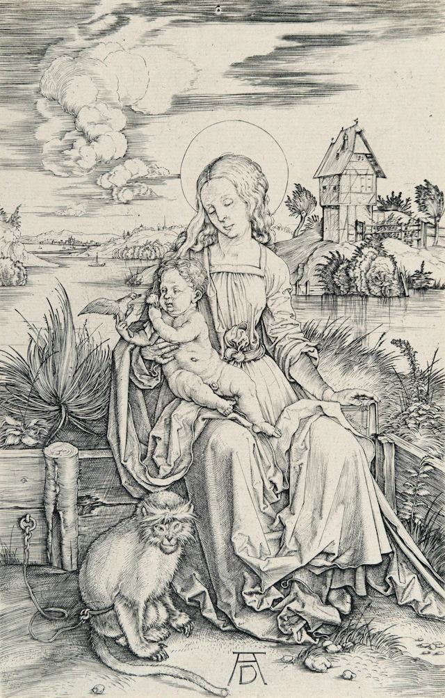 The Virgin and Child with the Monkey Albrecht Dürer