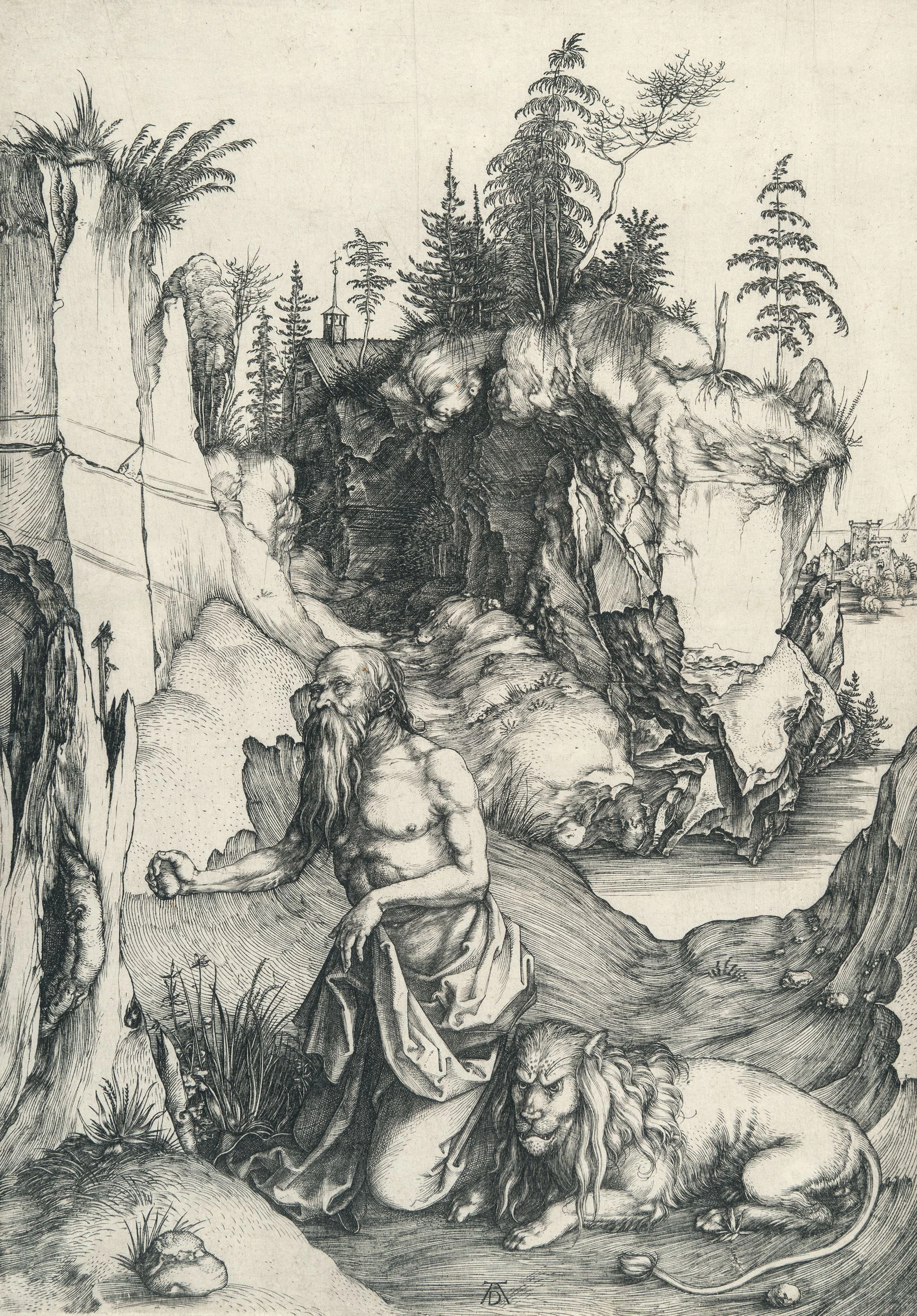 Saint Jerome Penitent in the Wilderness Albrecht Dürer