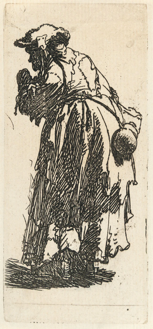 Old Beggar Woman with a Gourd Rembrandt Harmensz. van Rijn