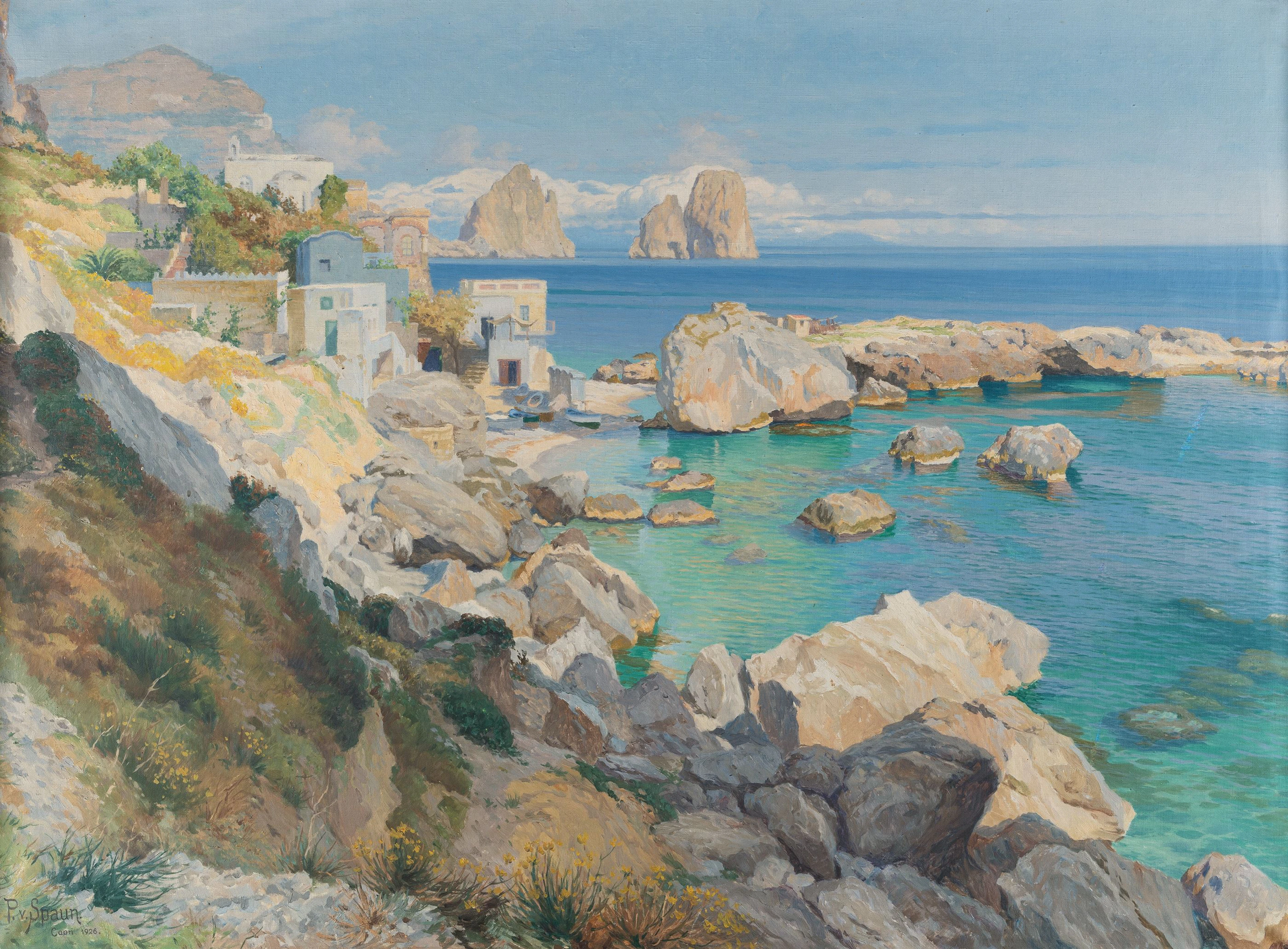 Cliffs near Capri Paul von Spaun