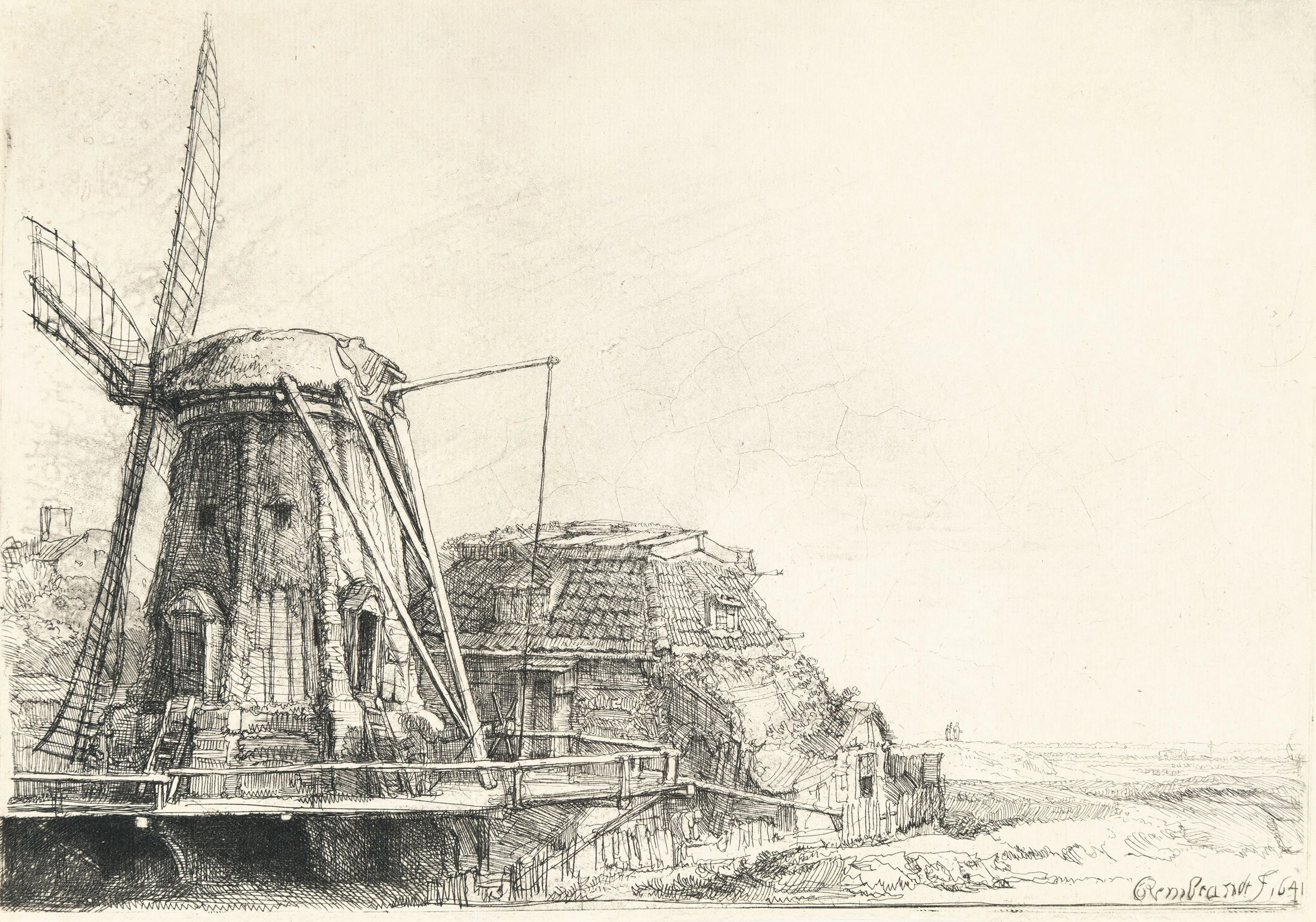 The Windmill Rembrandt Harmensz. van Rijn