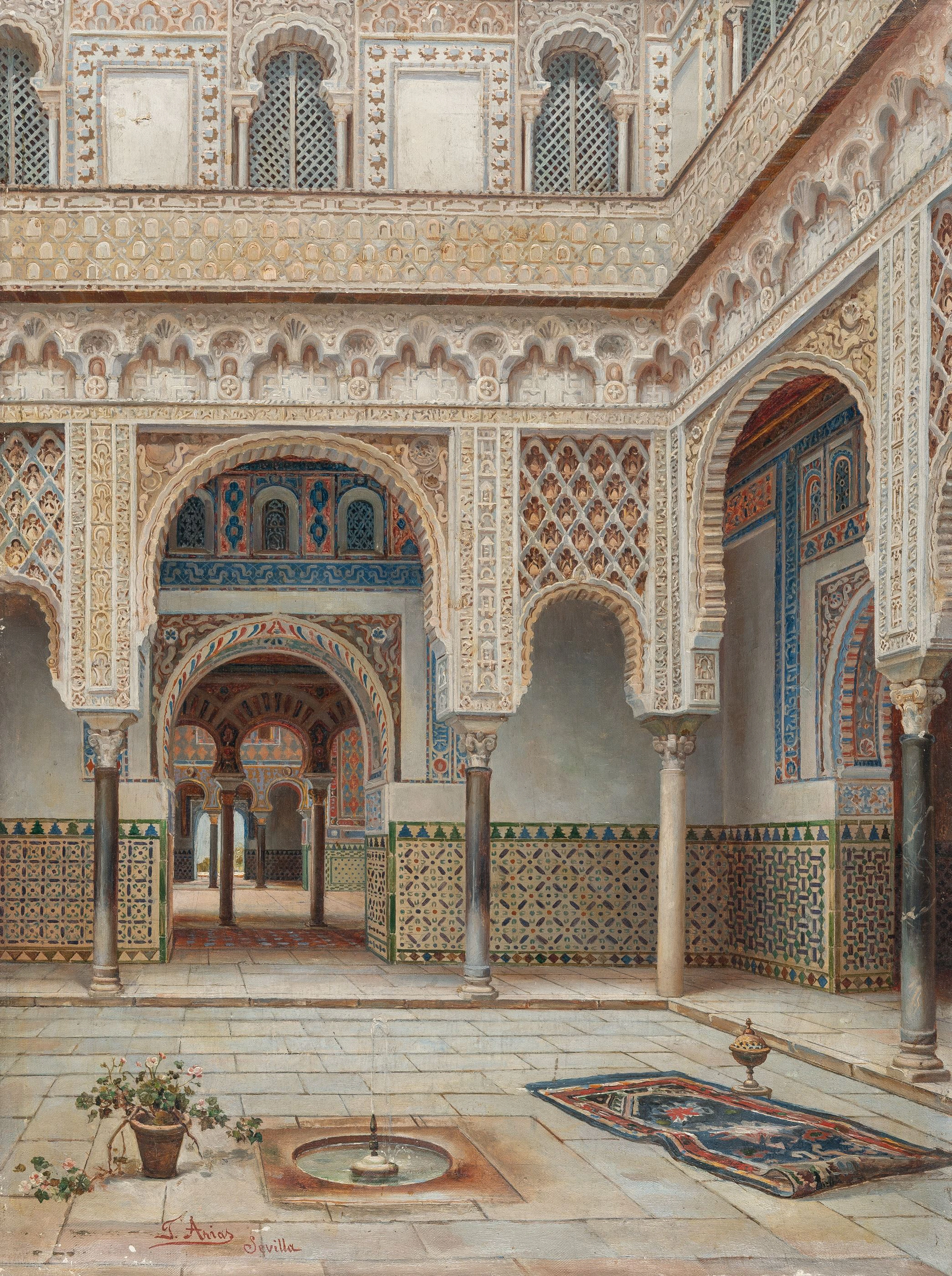 Courtyard of a palace in Seville José Arias Ramirez