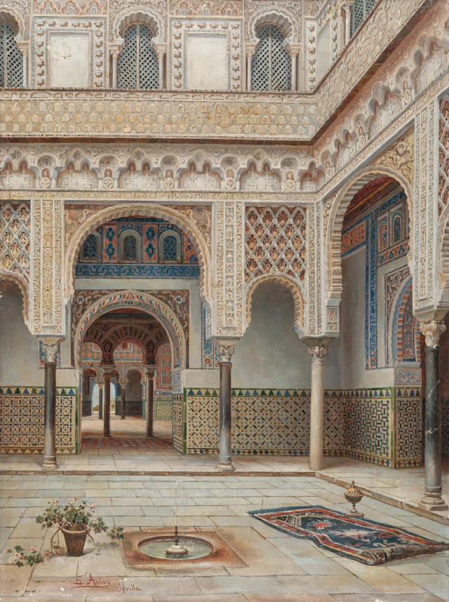 Courtyard of a palace in Seville José Arias Ramirez