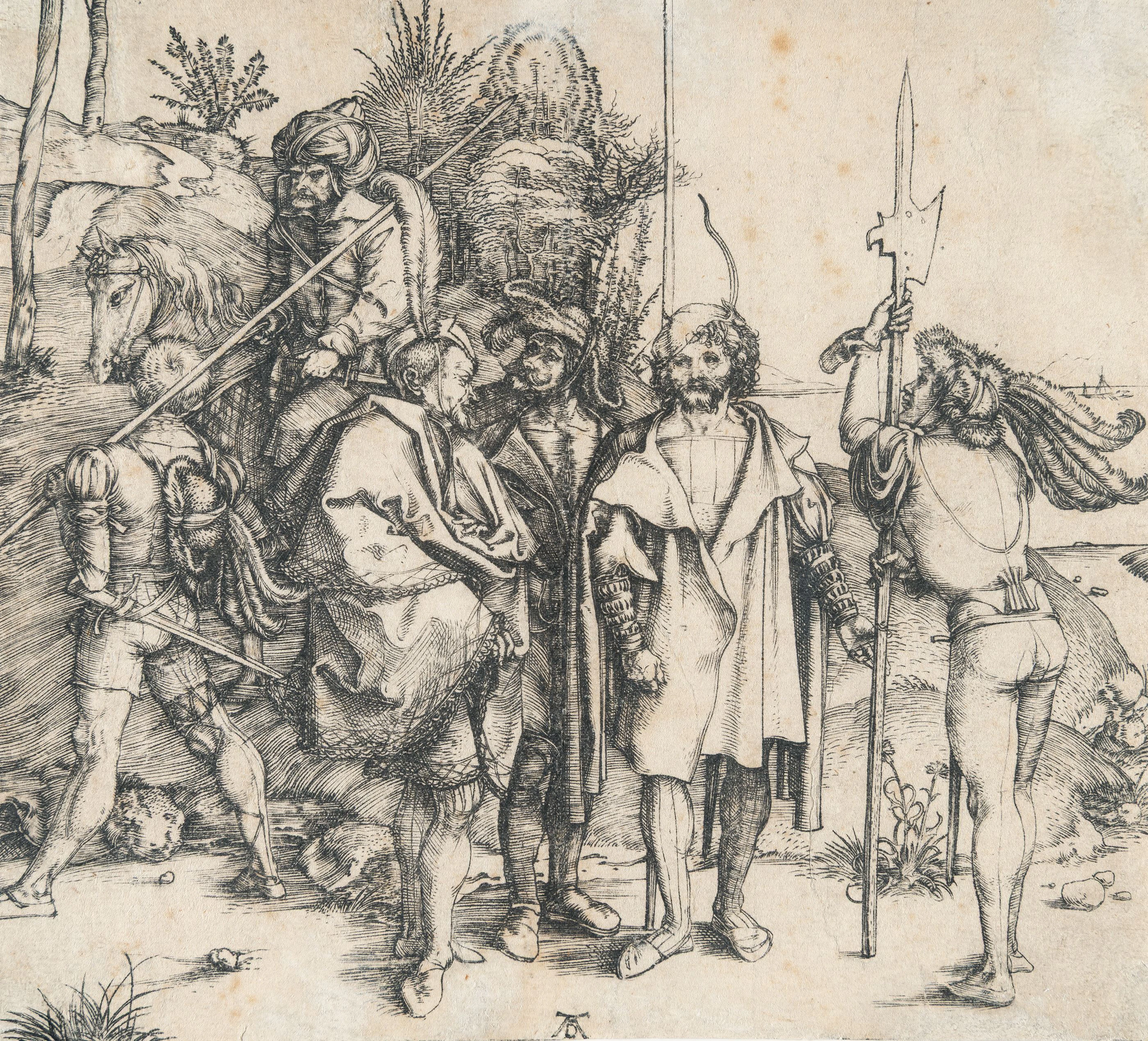 Five Soldiers and a Turk on Horseback Albrecht Dürer