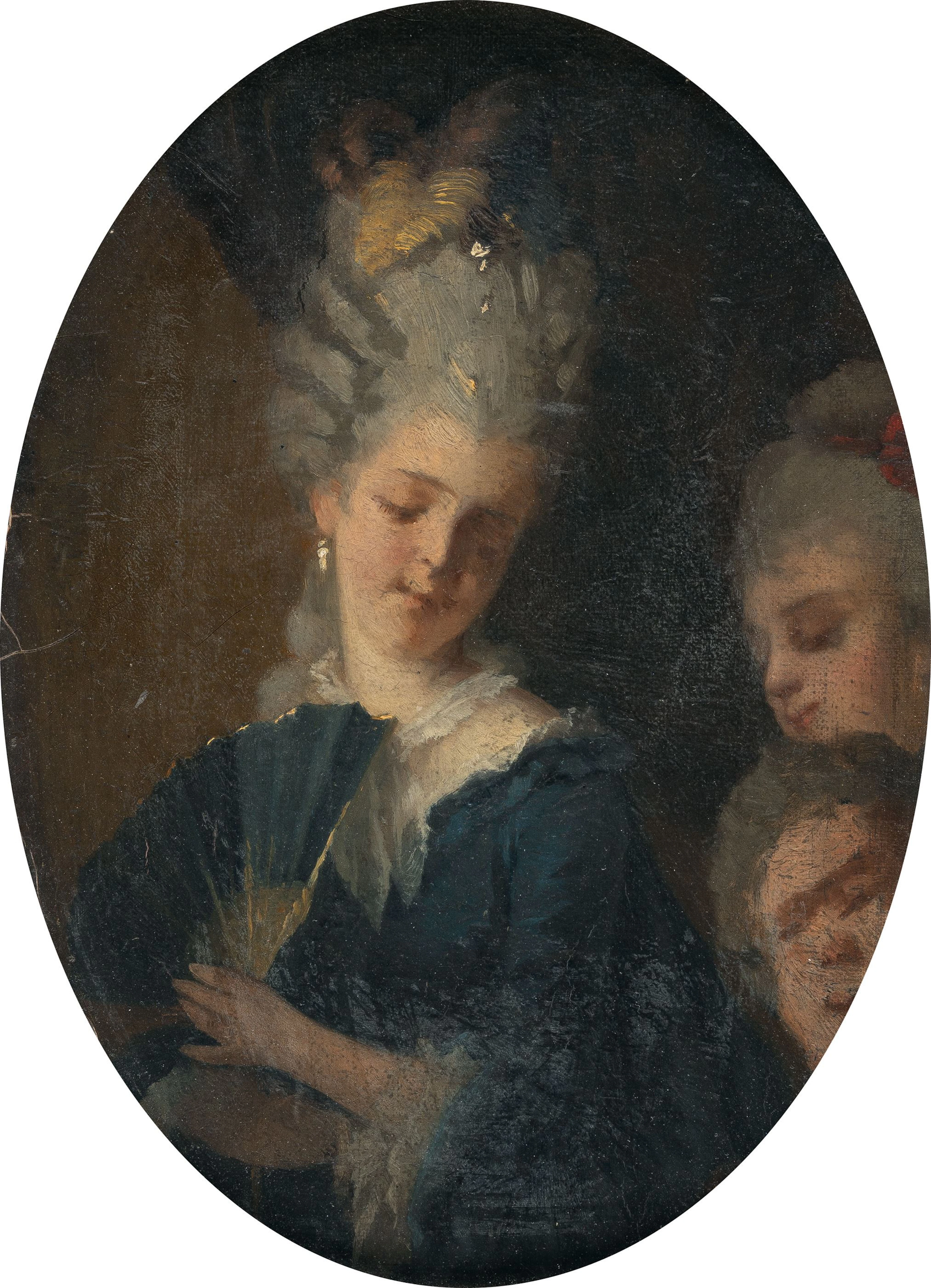 Lady with Two Children Max Mannel