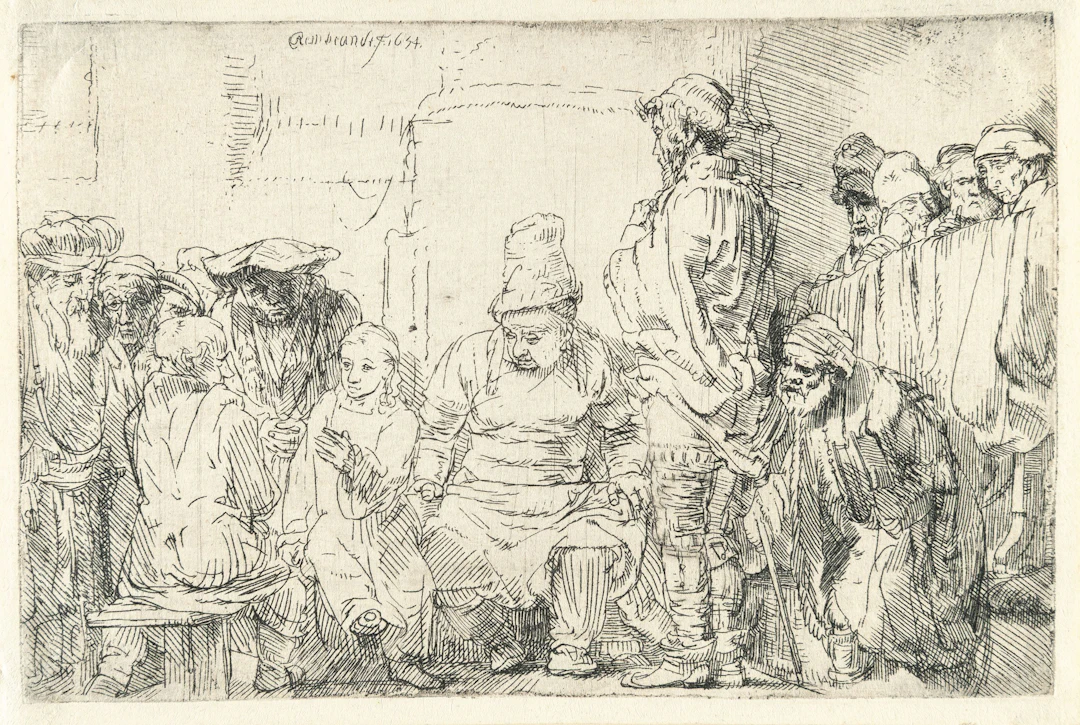 Christ Seated Disputing with the Doctors Rembrandt Harmensz. van Rijn