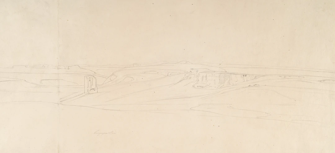 Campagna Landscape near Rome Carl Rottmann