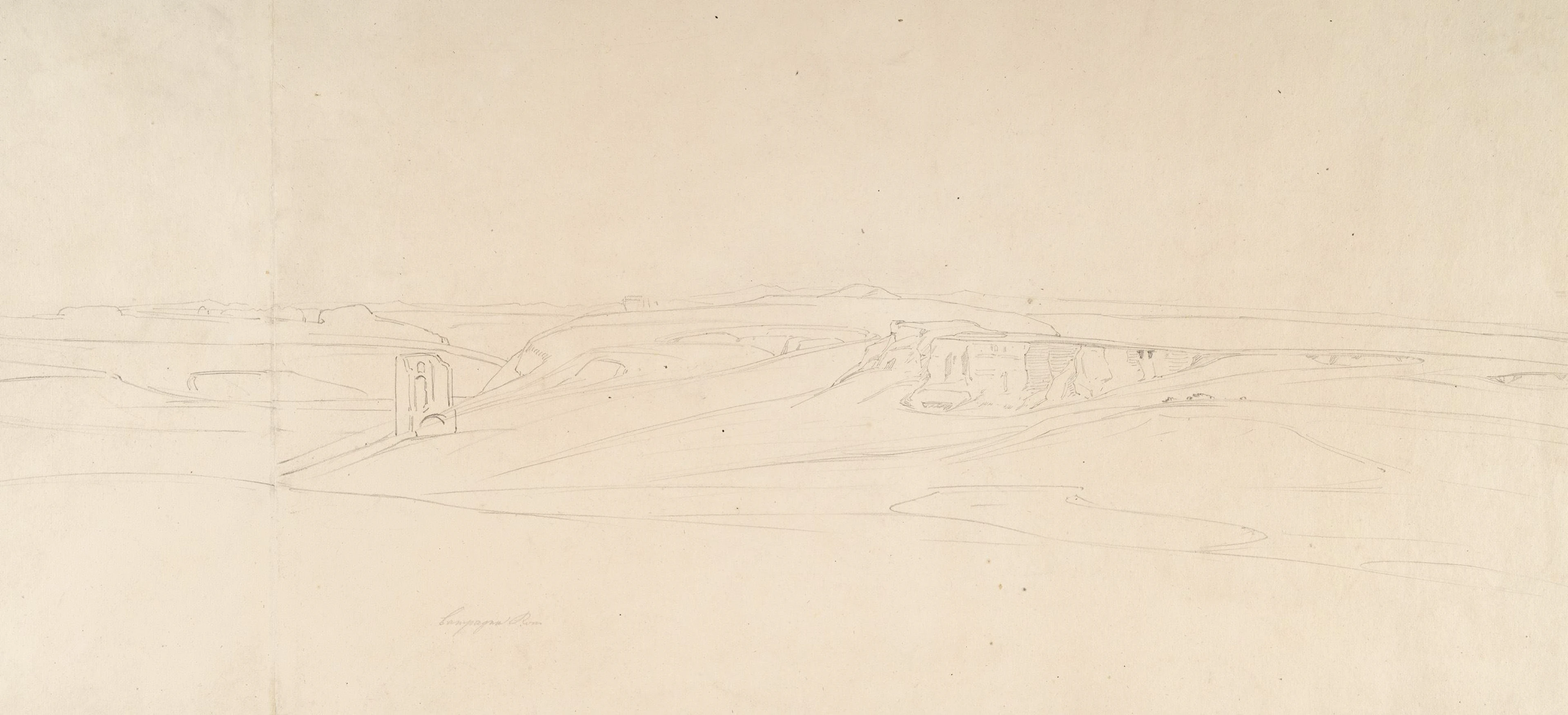 Campagna Landscape near Rome Carl Rottmann