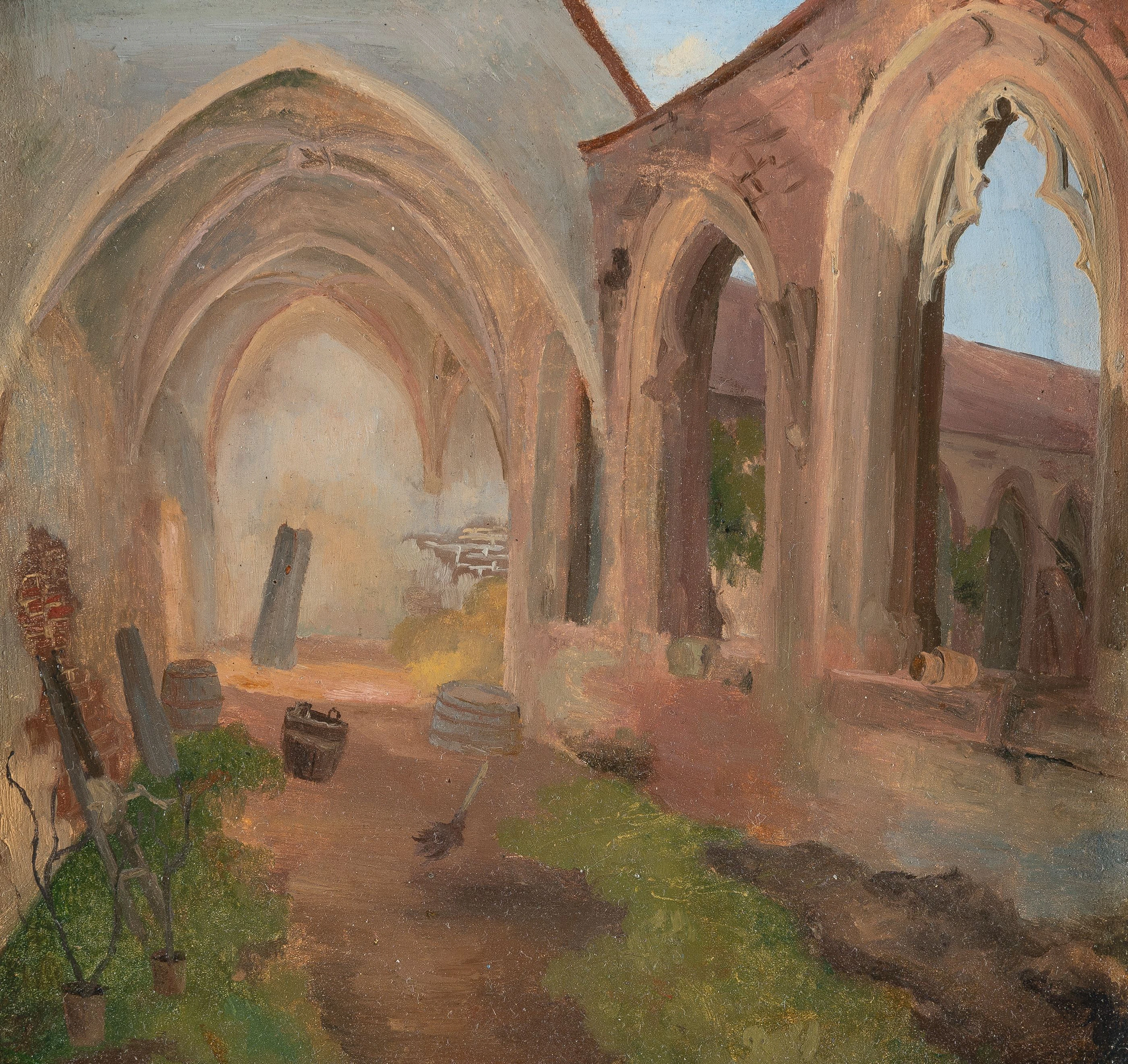 Dilapidated cloister Deutsch
