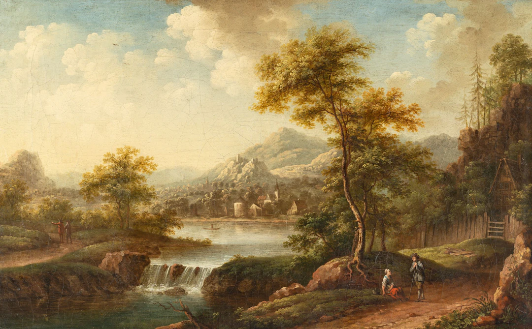 River Landscape in the Morning Christian Georg Schütz d. J.