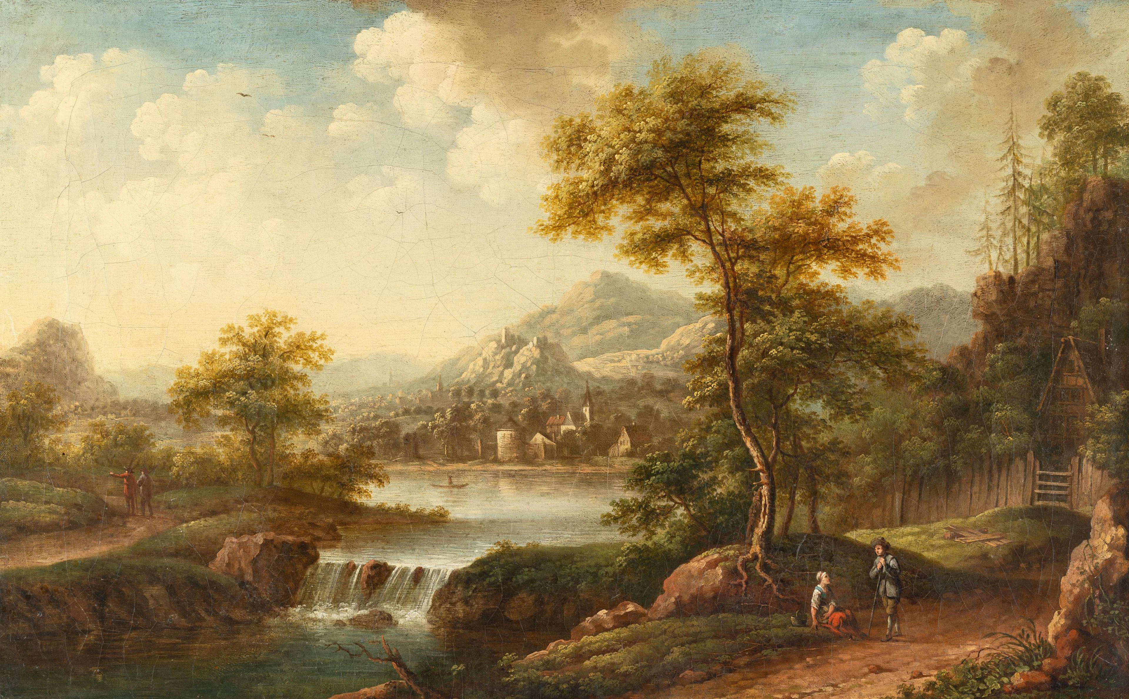 River Landscape in the Morning Christian Georg Schütz d. J.