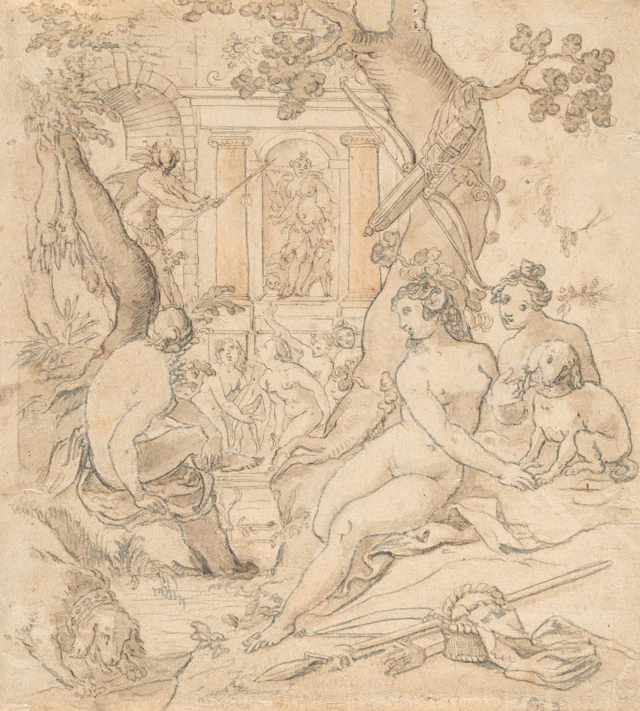 Diana and Actaeon Hans Rottenhammer (Umkreis)