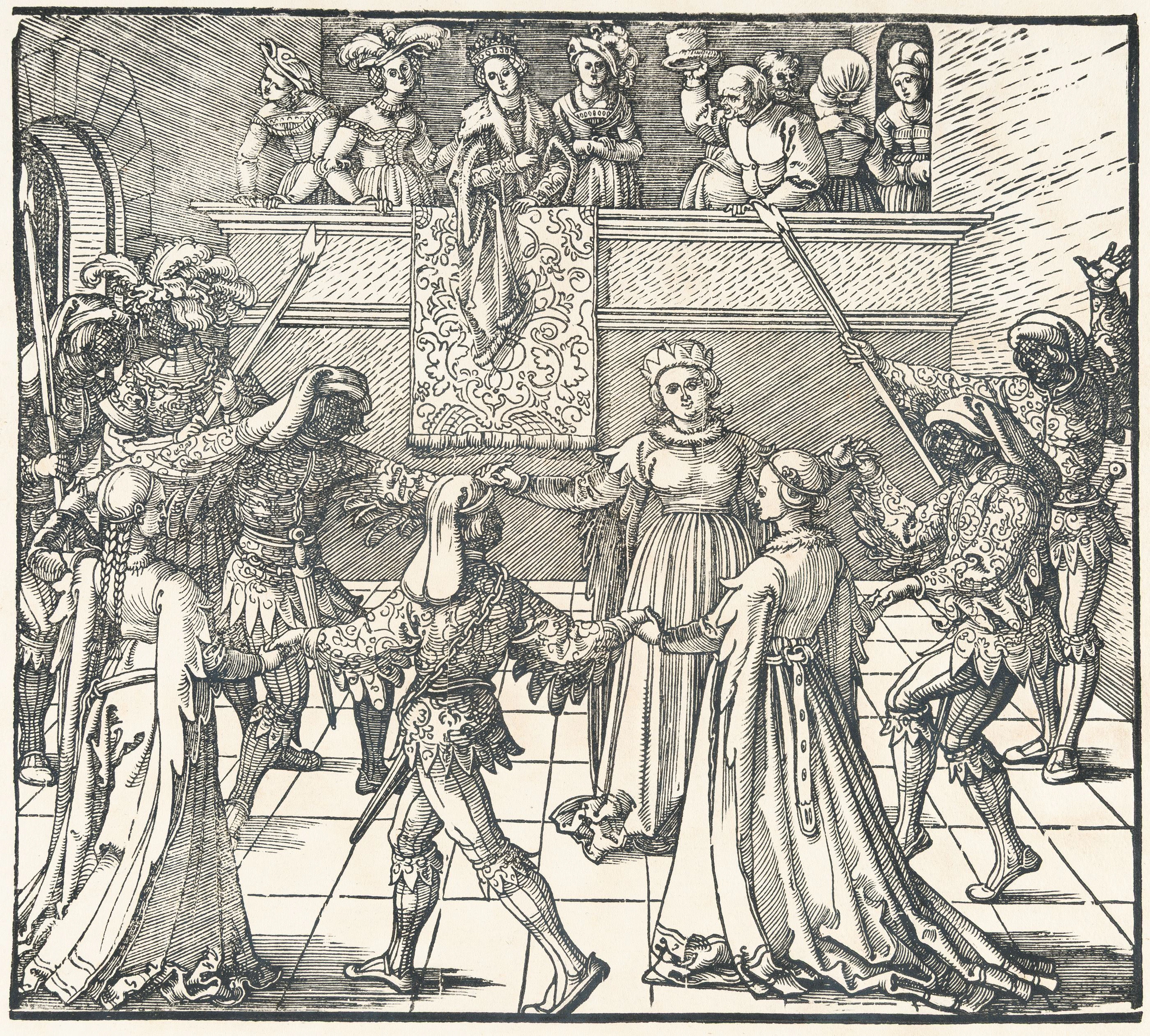 The Masquerade Dance with Torches, from: Freydal Albrecht Dürer