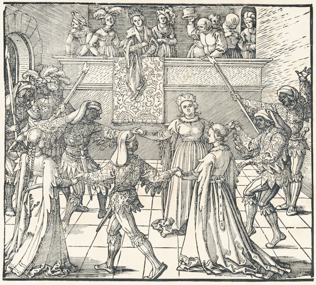 The Masquerade Dance with Torches, from: Freydal Albrecht Dürer