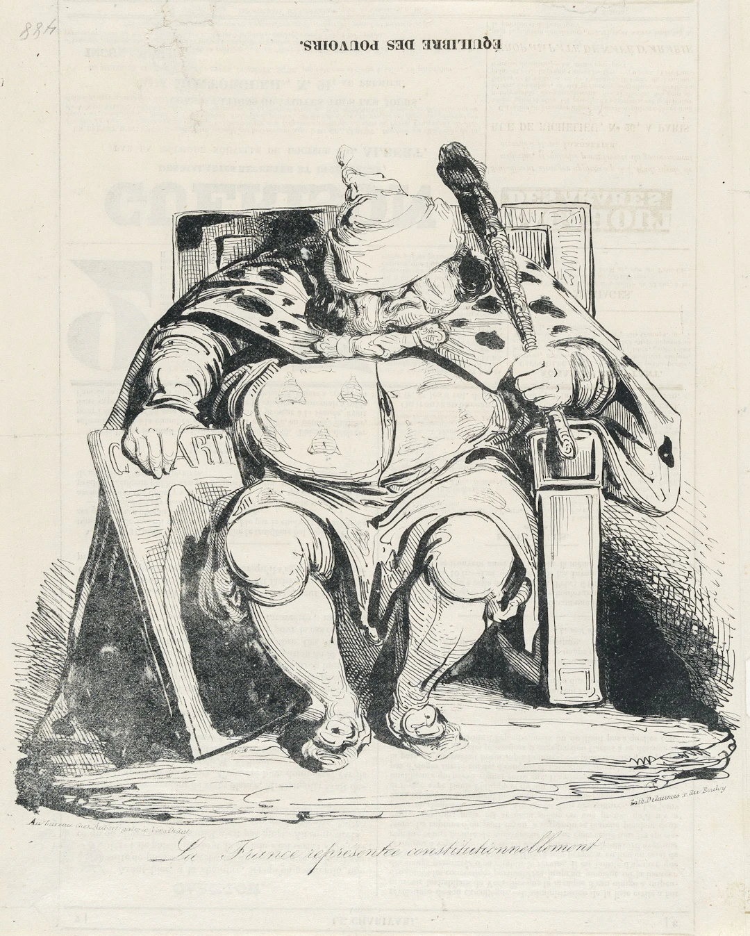Nine Plates, from: La Caricature Provisoire Honoré Daumier