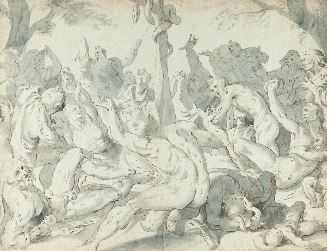 The Adoration of the Bronze Serpent Niederländisch