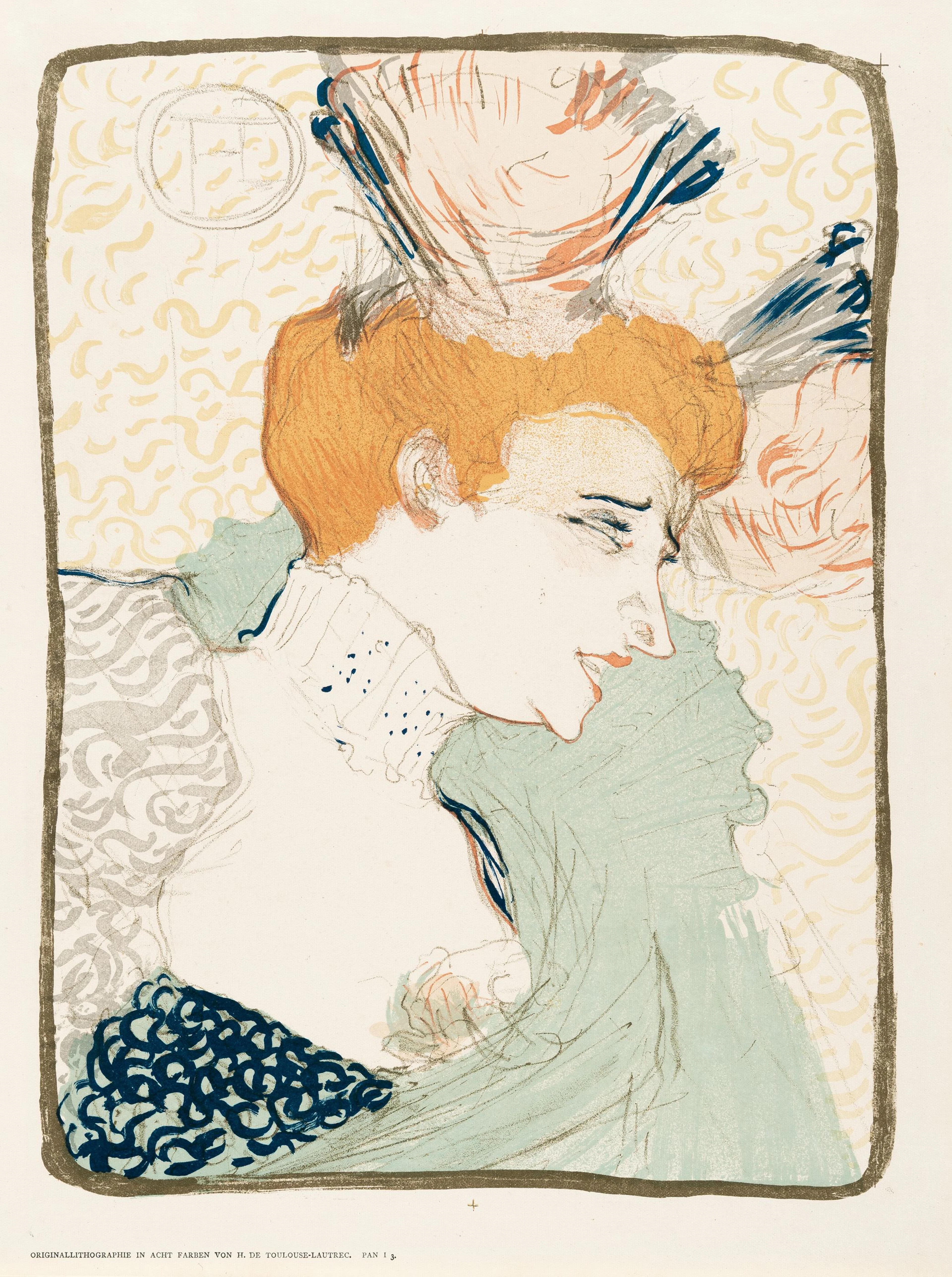 Mademoiselle Marcelle Lender, en Buste Henri de Toulouse-Lautrec