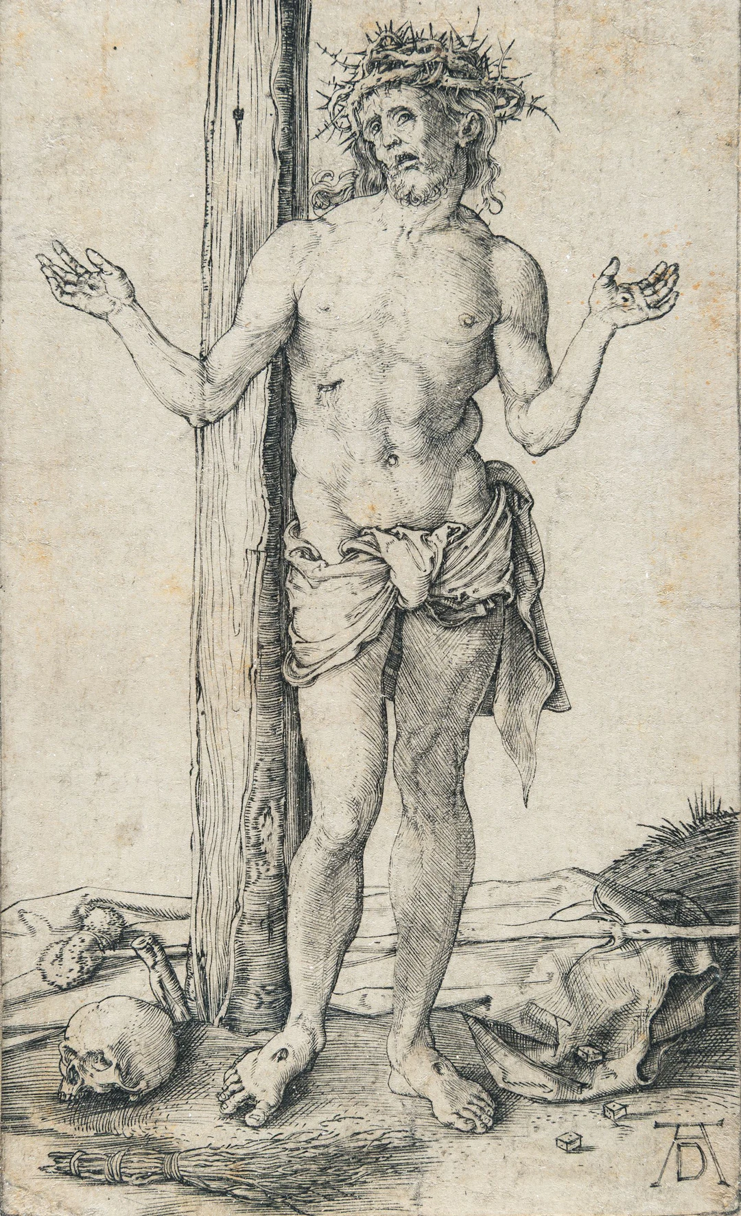 Man of Sorrows with Arms Outstretched Albrecht Dürer