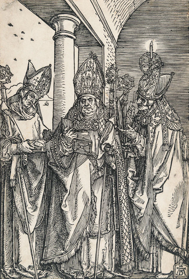 Saints Nicholas, Ulrich and Erasmus Albrecht Dürer