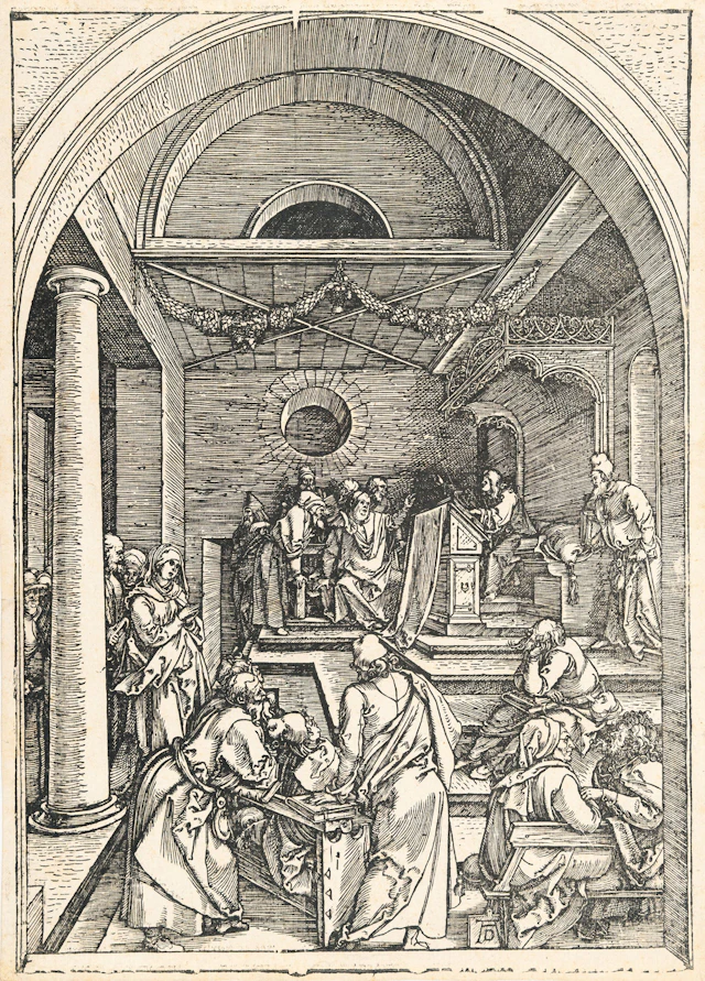 Christ among the Doctors, from: The Life of the Virgin Albrecht Dürer