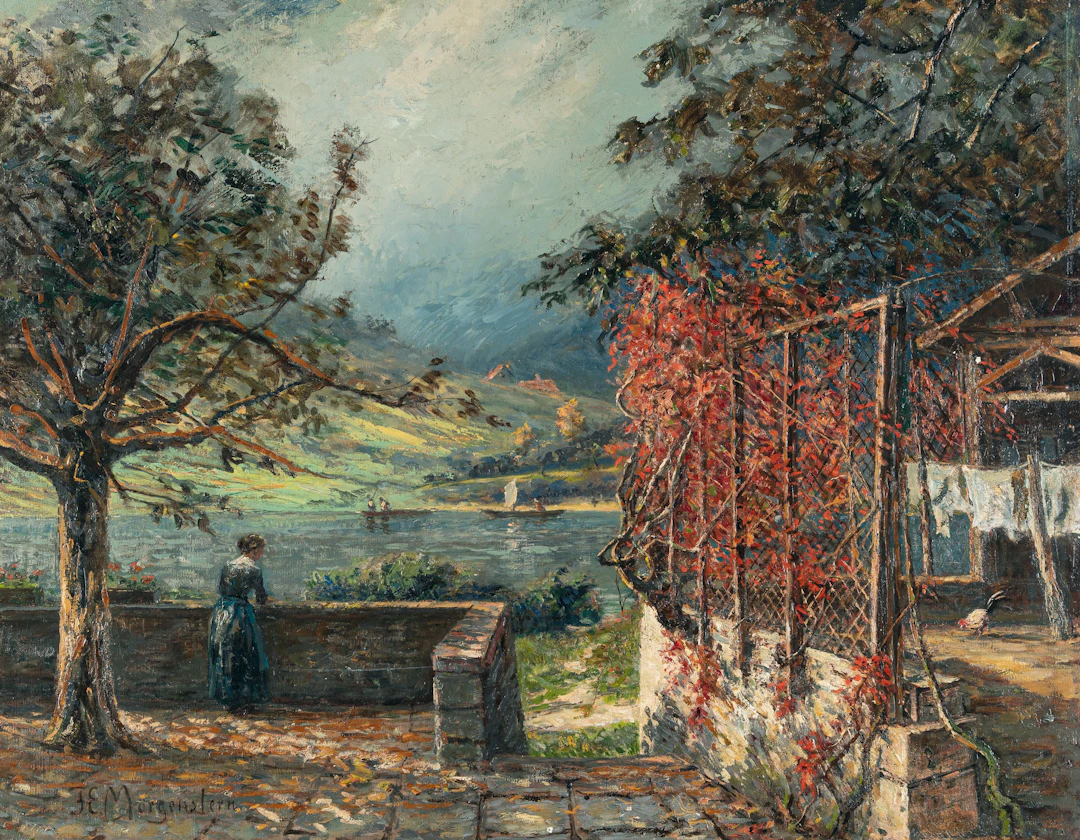 Late Autumn on the Neckar Friedrich Ernst Morgenstern