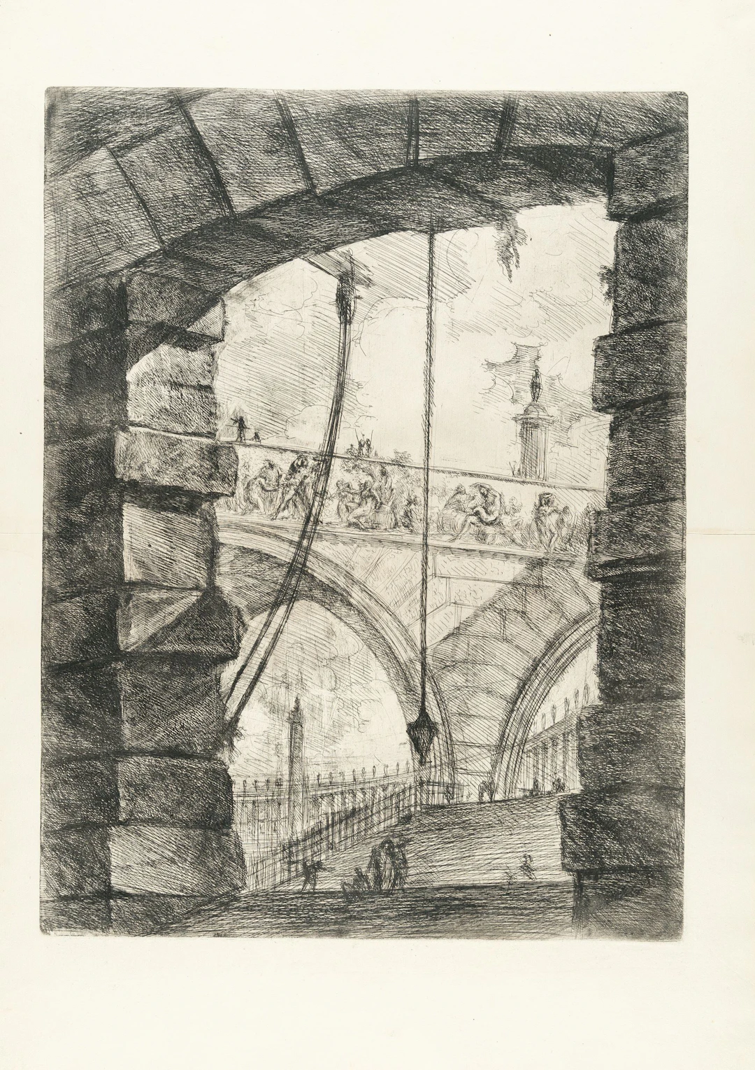 The Grand Piazza, from: Carceri d'Invenzione Giovanni Battista Piranesi