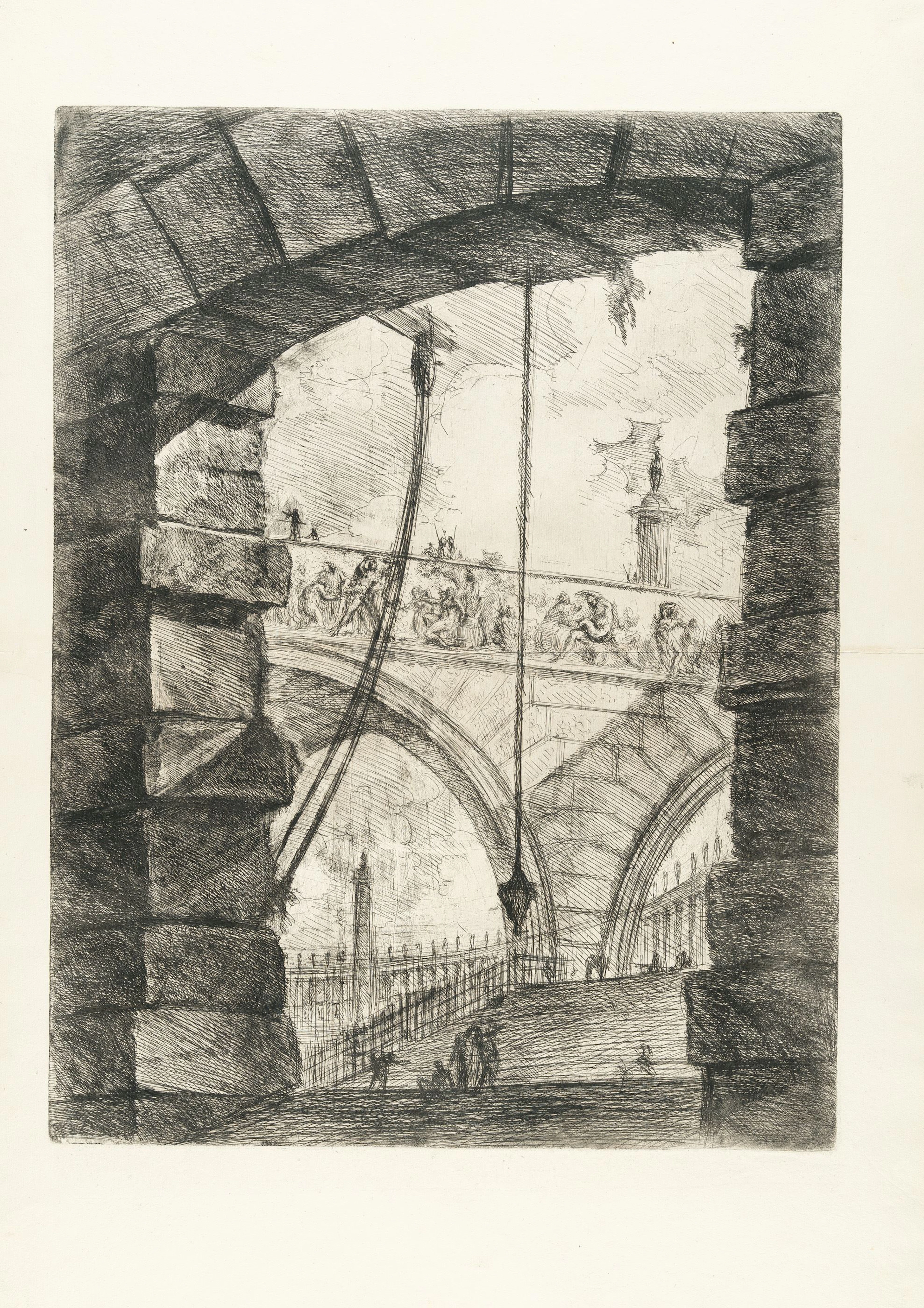 The Grand Piazza, from: Carceri d'Invenzione Giovanni Battista Piranesi