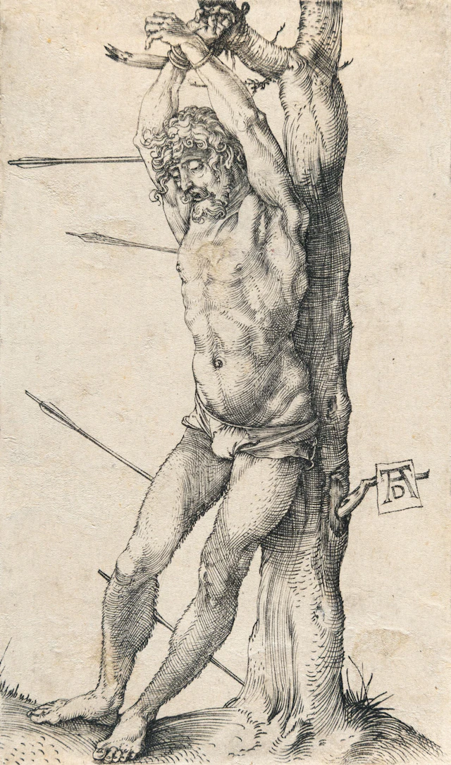 Saint Sebastian Bound to the Tree Albrecht Dürer