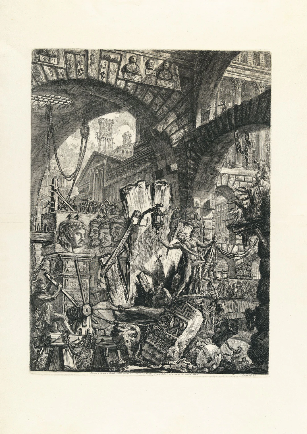 The Man on the Rack, from: Carceri d'Invenzione Giovanni Battista Piranesi