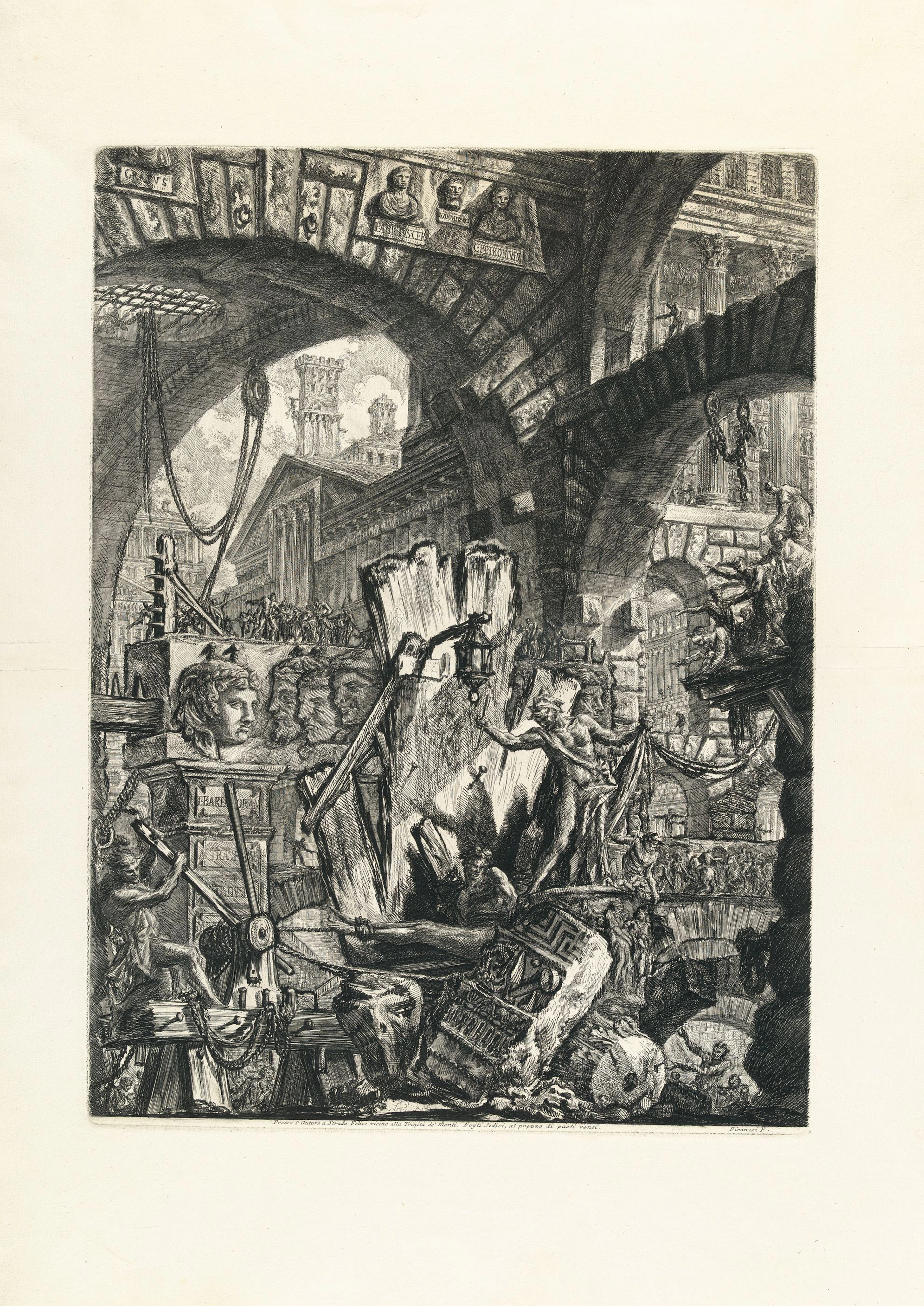 The Man on the Rack, from: Carceri d'Invenzione Giovanni Battista Piranesi