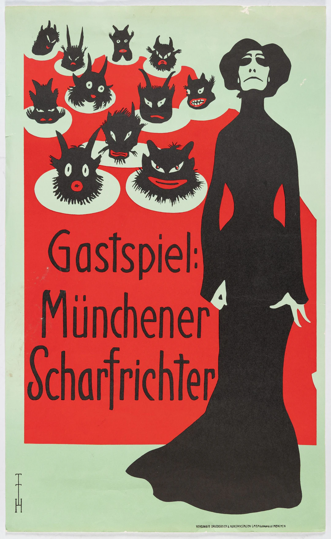 2 Bll.: Friedensapostel – Plakat: Die elf Scharfrichter Thomas Theodor Heine