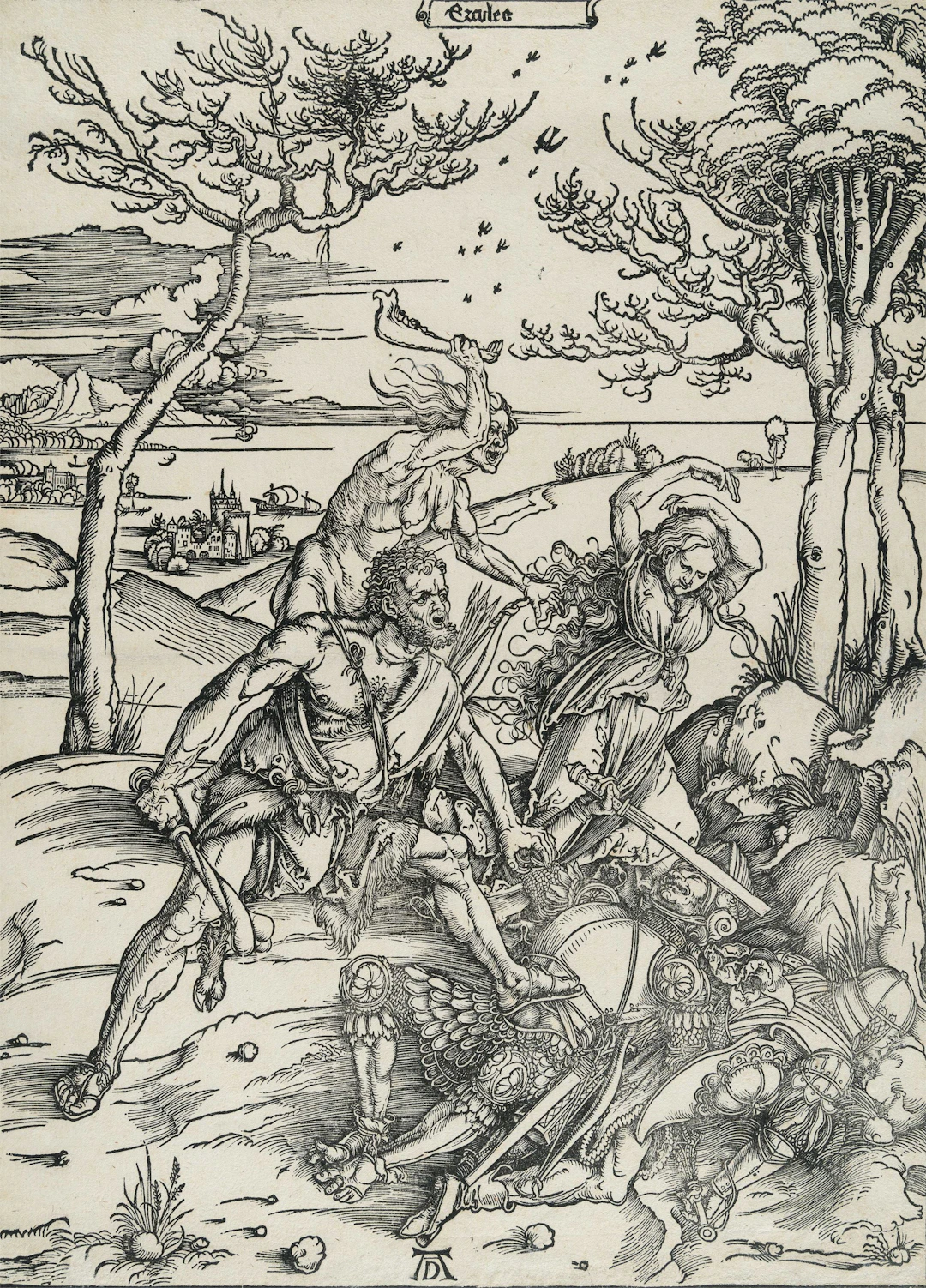 Hercules Conquering Cacus Albrecht Dürer