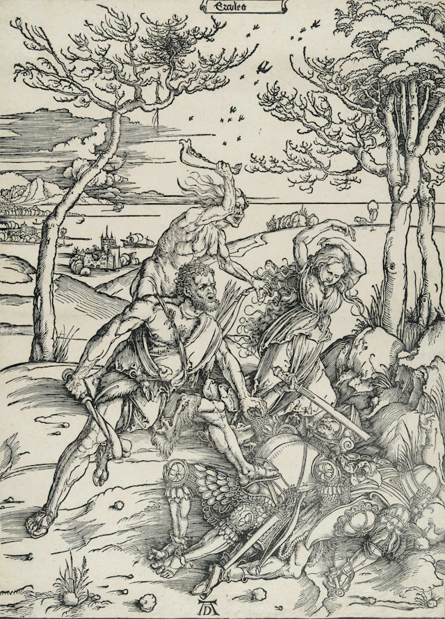 Hercules Conquering Cacus Albrecht Dürer