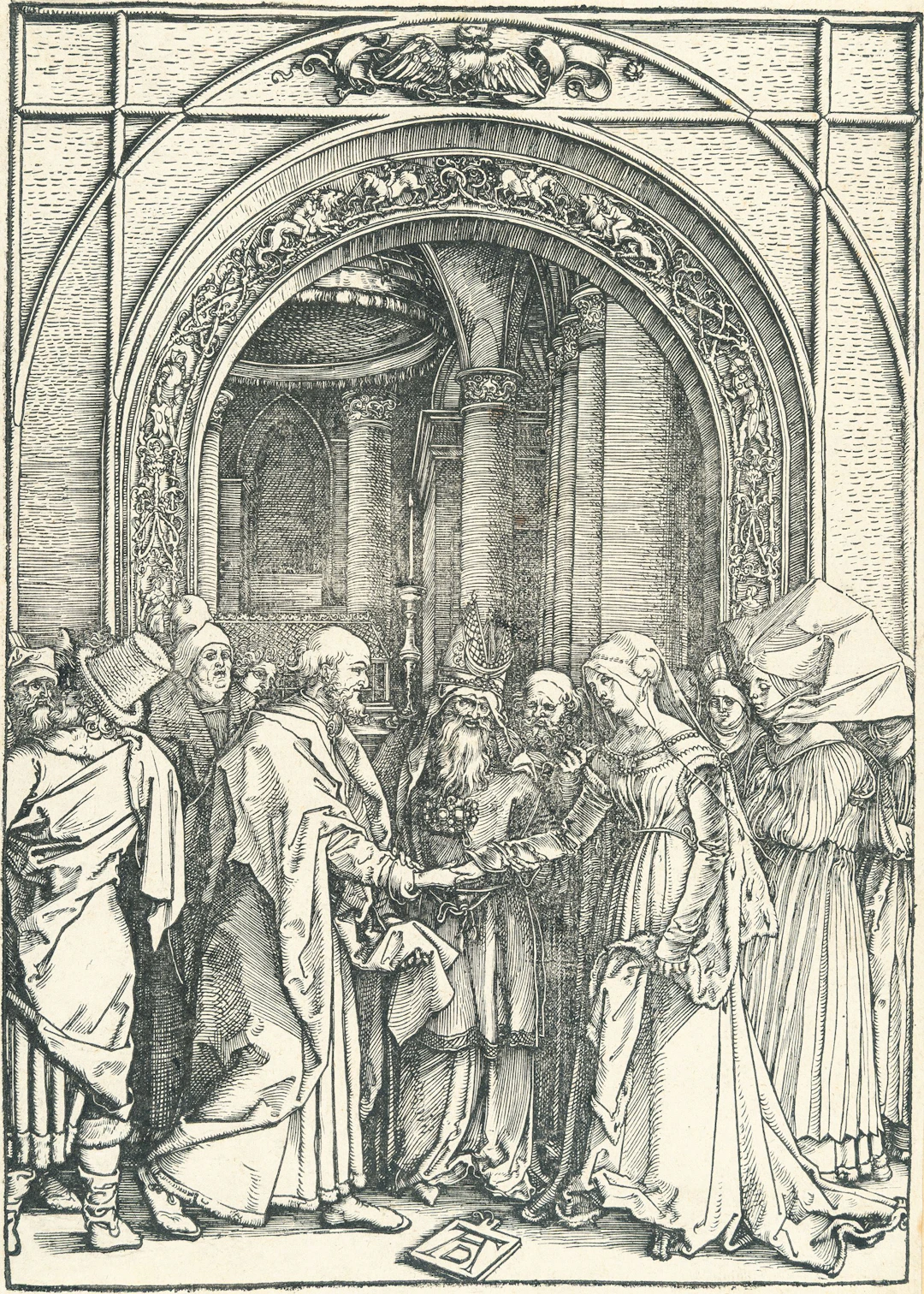 The Betrothal of the Virgin, from: The Life of the Virgin Albrecht Dürer