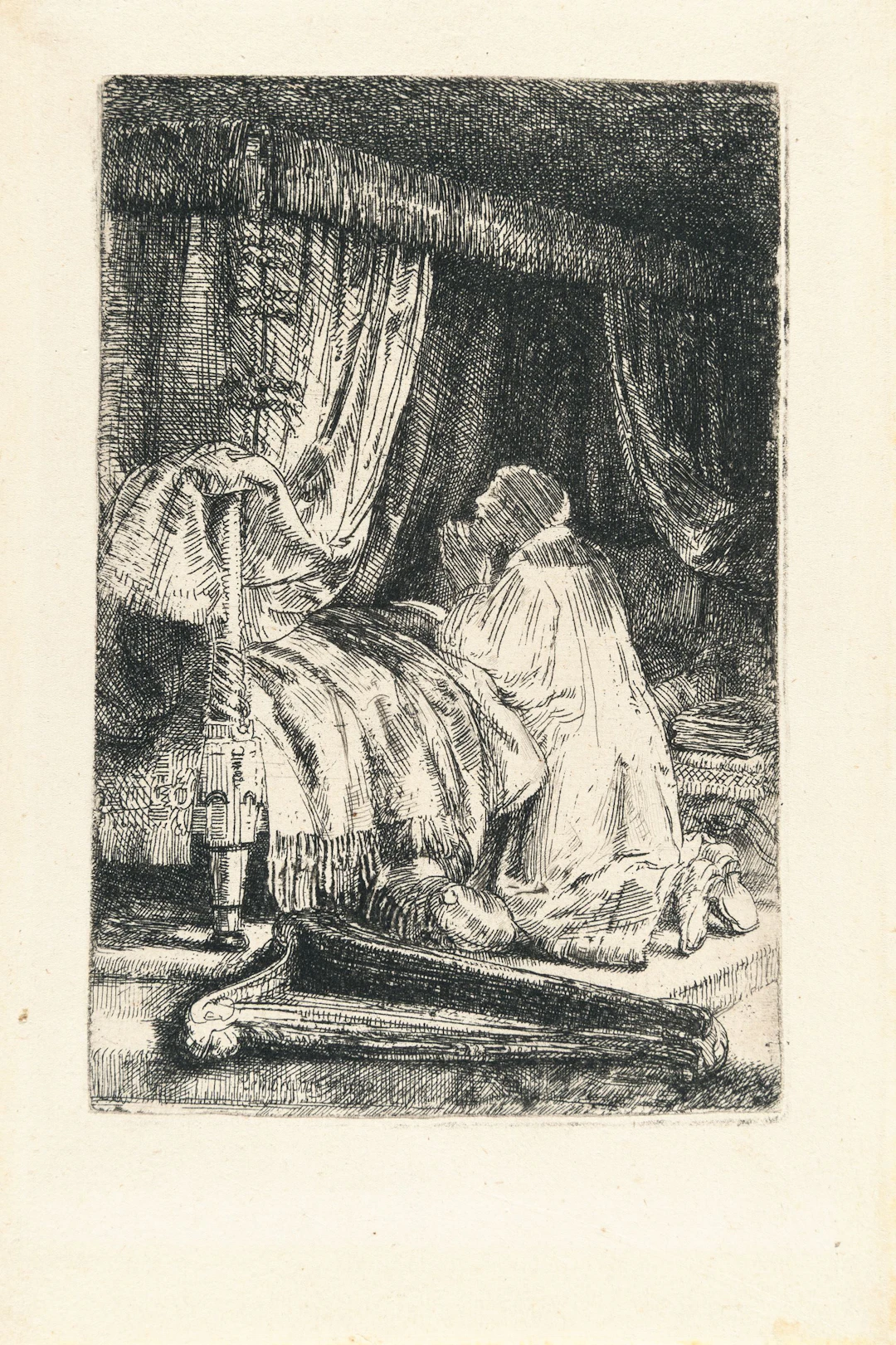 David in Prayer Rembrandt Harmensz. van Rijn